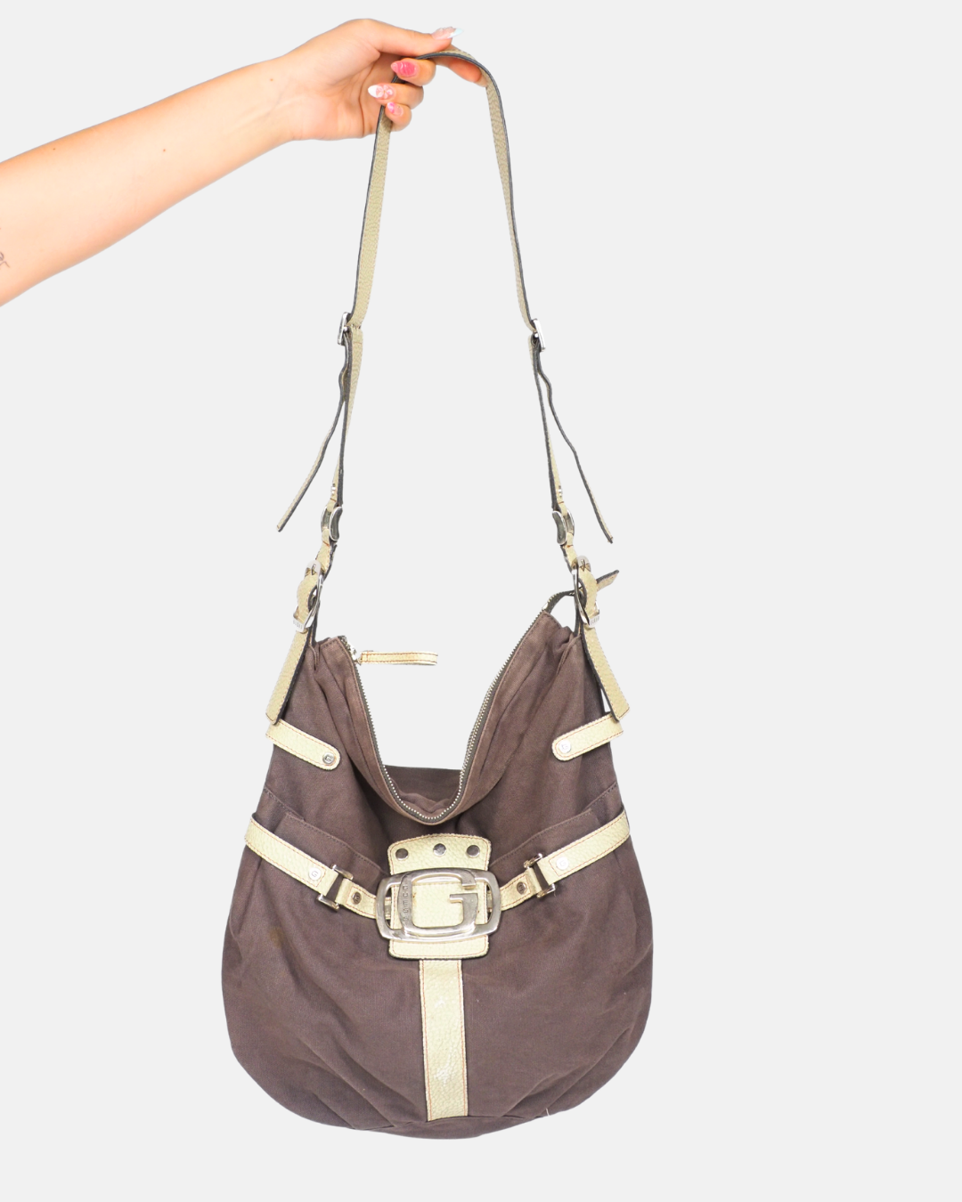 Vintage Guess Style Buckle Bag