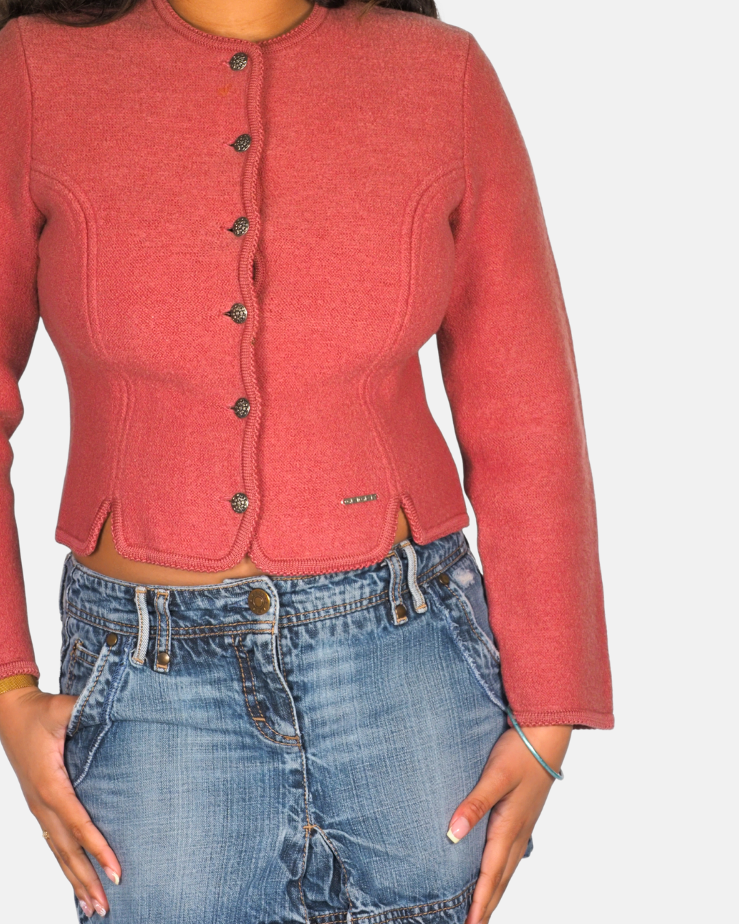 Geiger Fitted Wool Cardigan