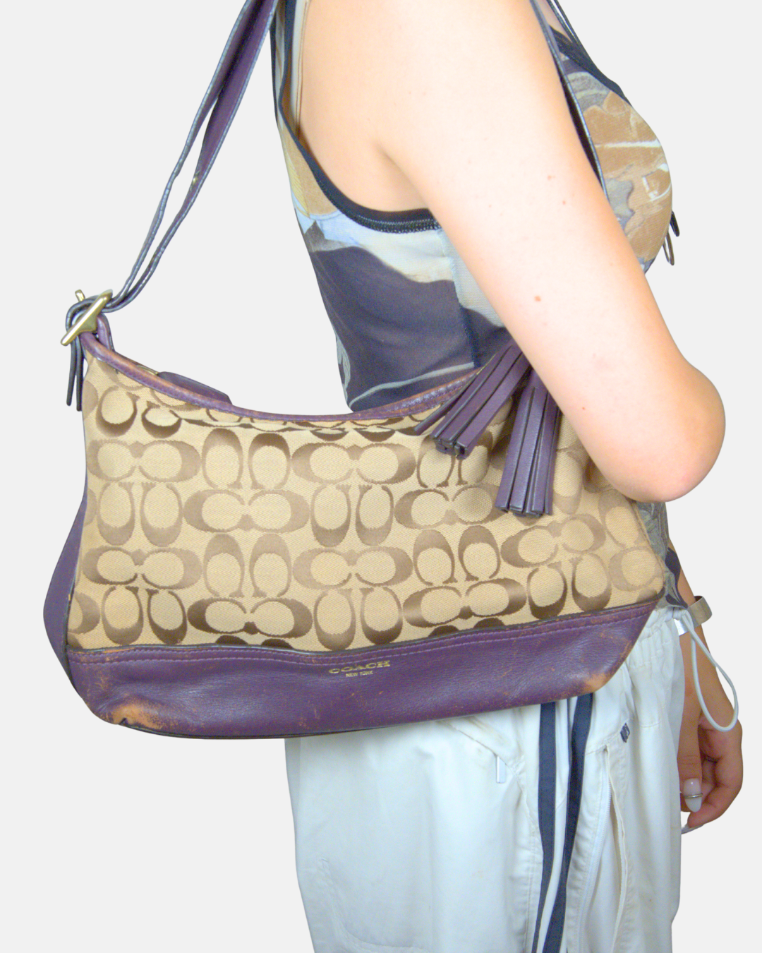 Coach Signature Canvas Shoulder Bag
