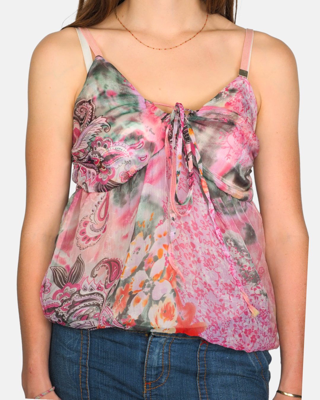 Abstract Watercolour Paisley Cami Top by JKE