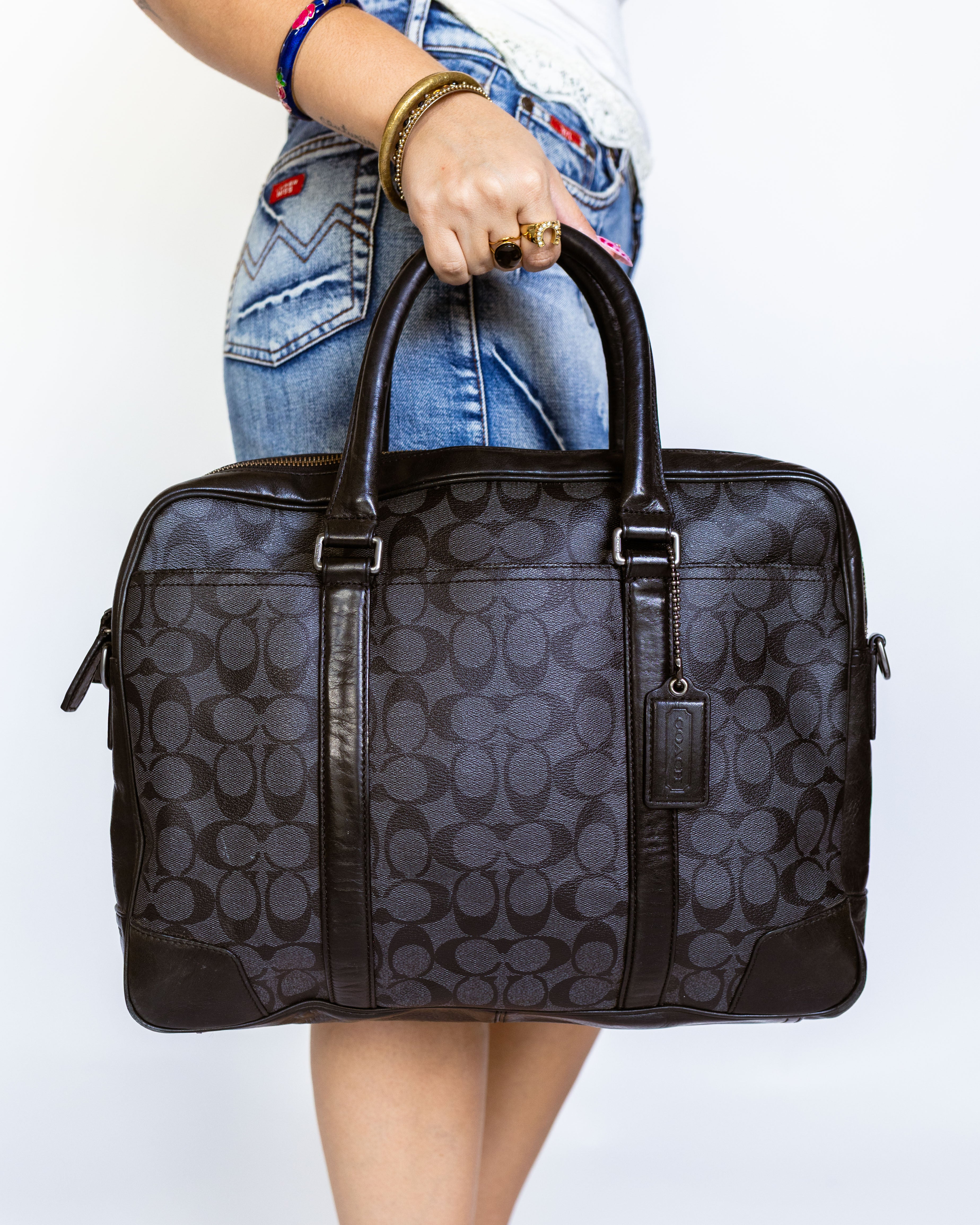 Black Signature Metropolitan Slim Briefcase – Coach