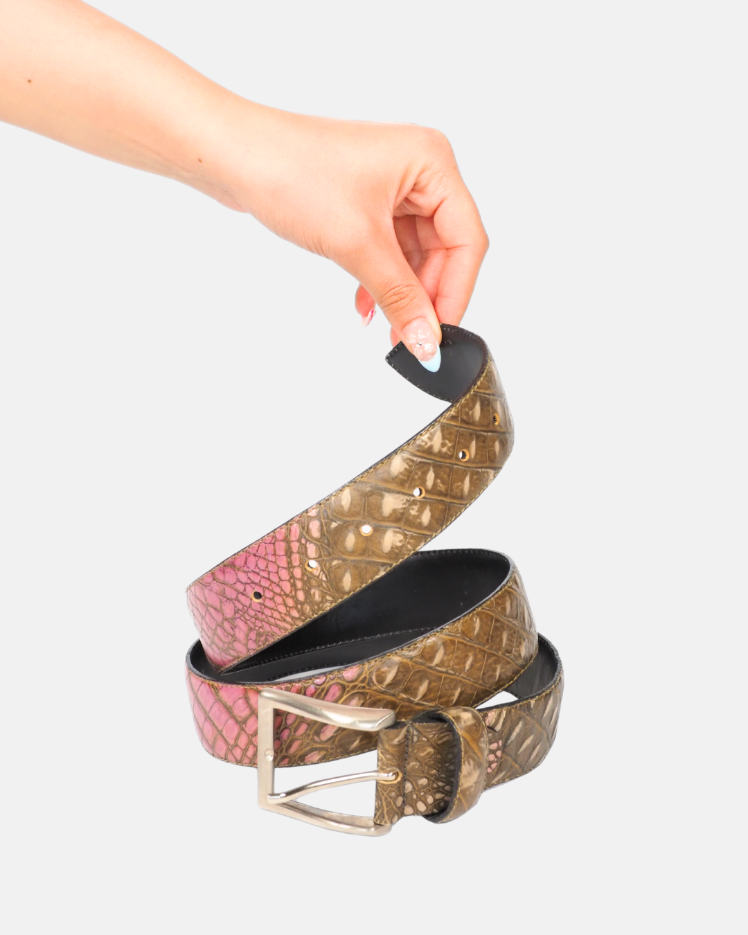 Vintage Ombre Snakeskin Style Belt