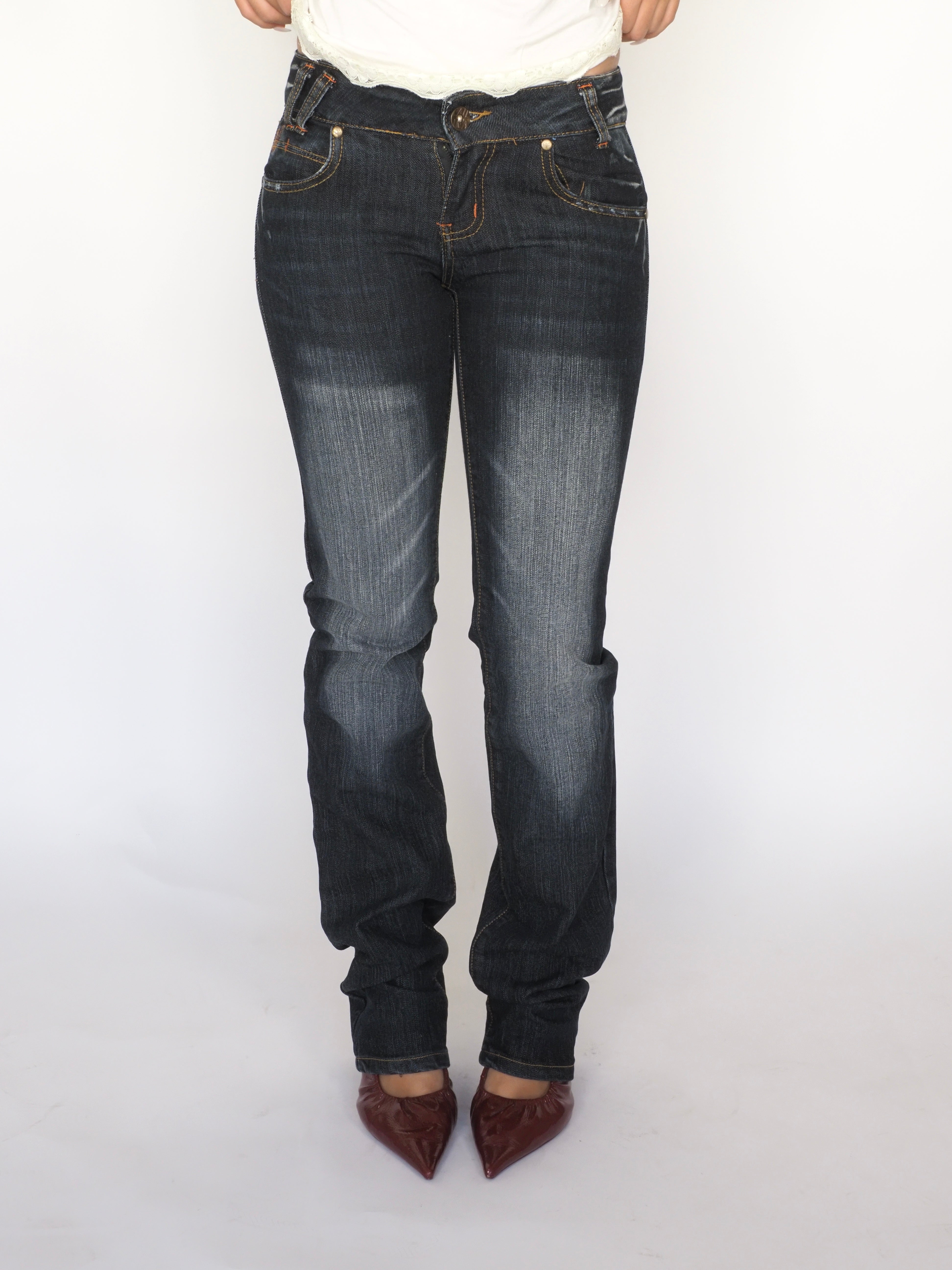 Cailina Dark Wash Straight-Leg Jeans