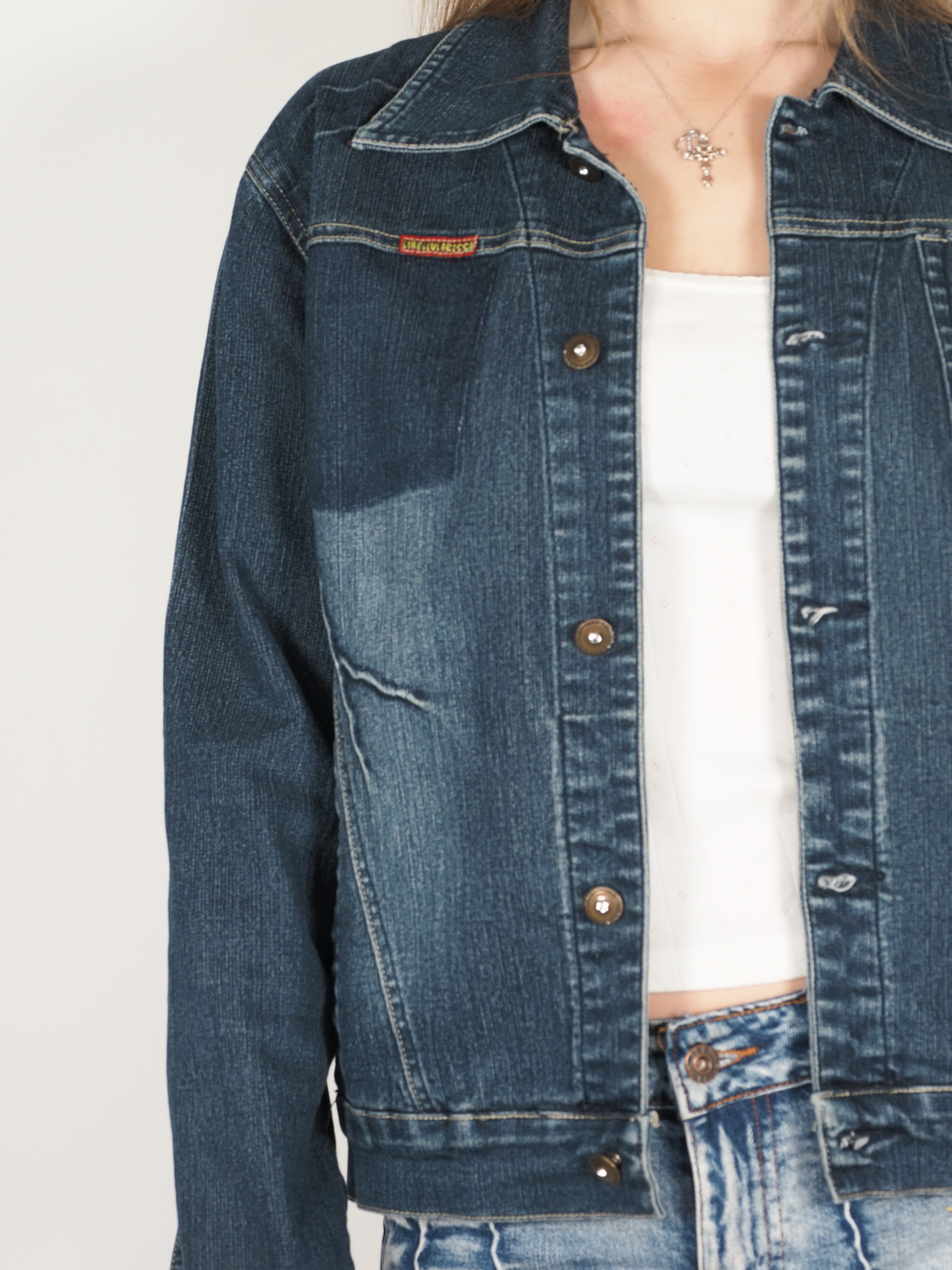 Y2K Dark Wash Denim Jacket – Libellula Rossa