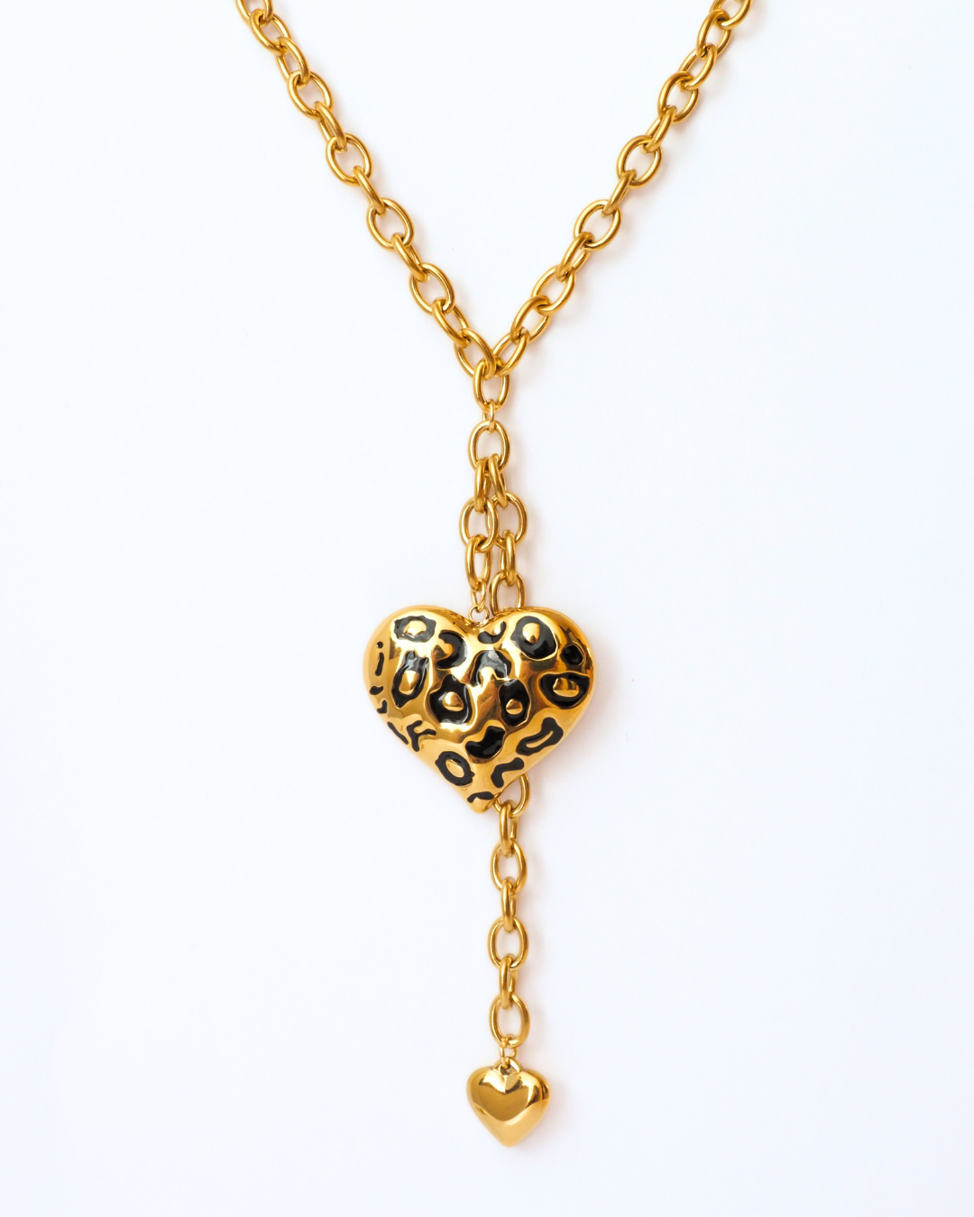 The Heartstring Cheetah Print Necklace