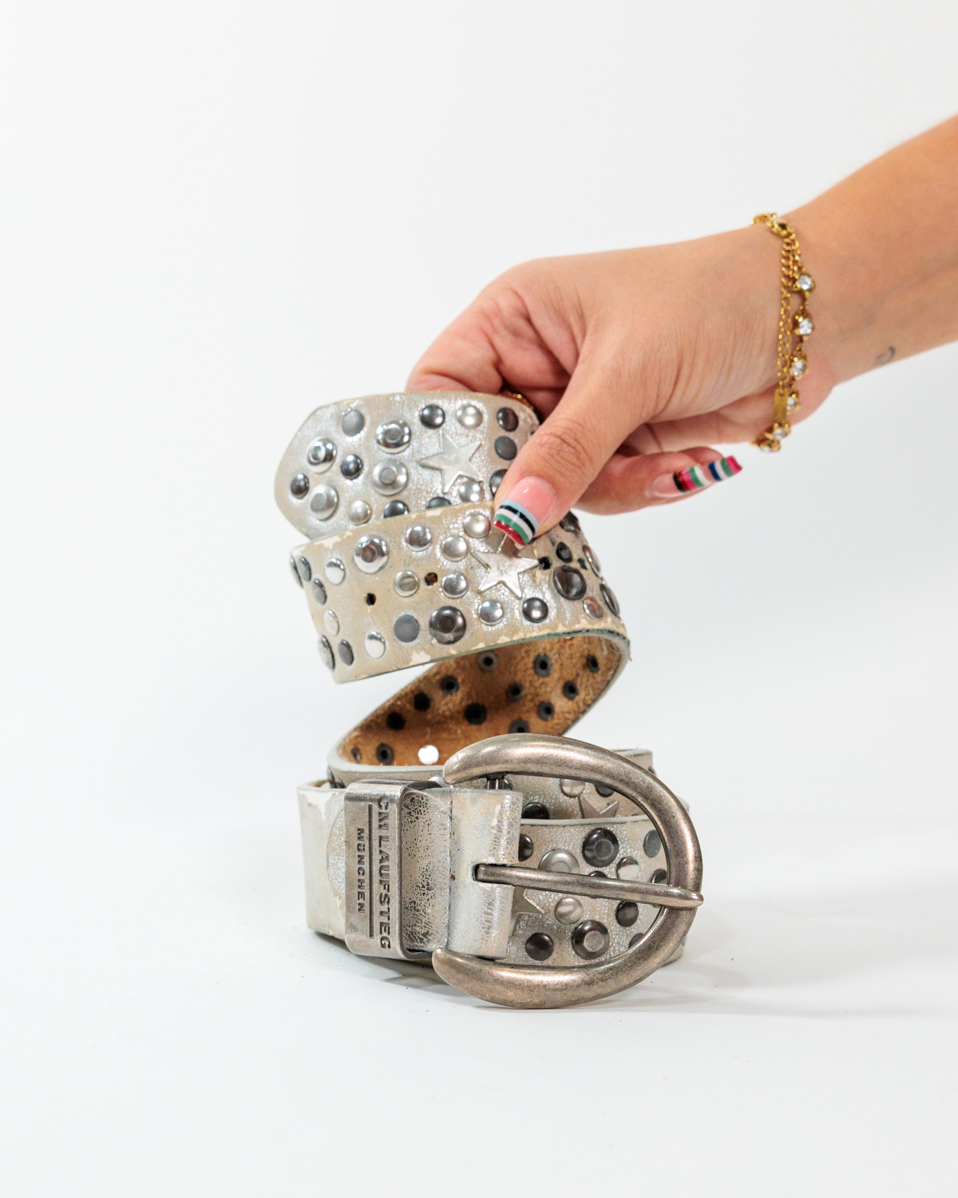 Silver Studded Star Belt - CM Laufsteg