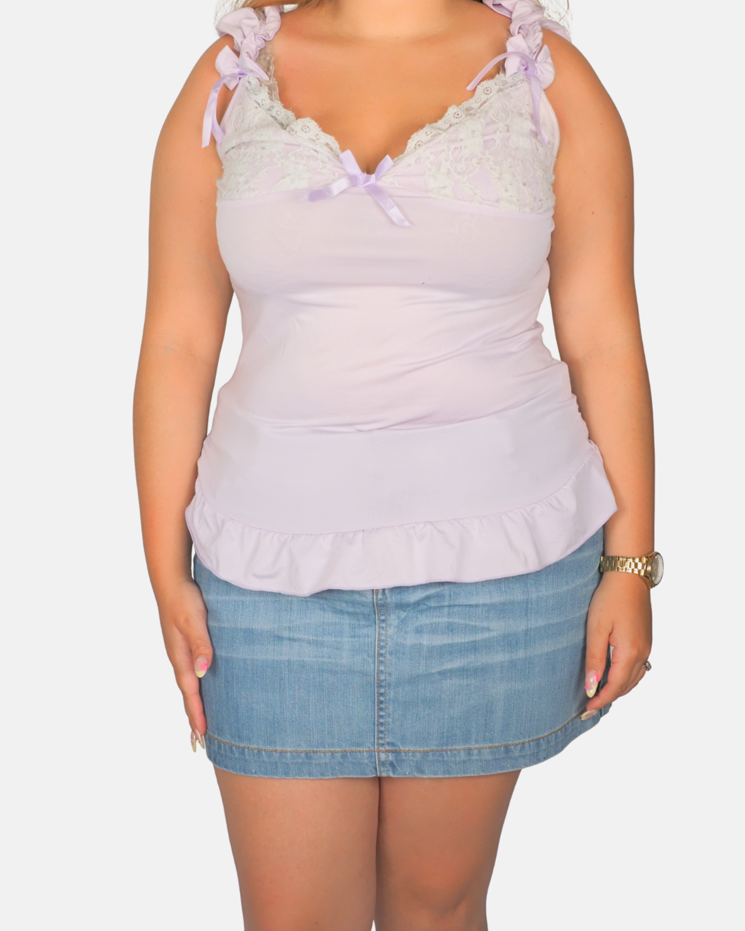 Rooche Relaxing Lilac Lace Cami