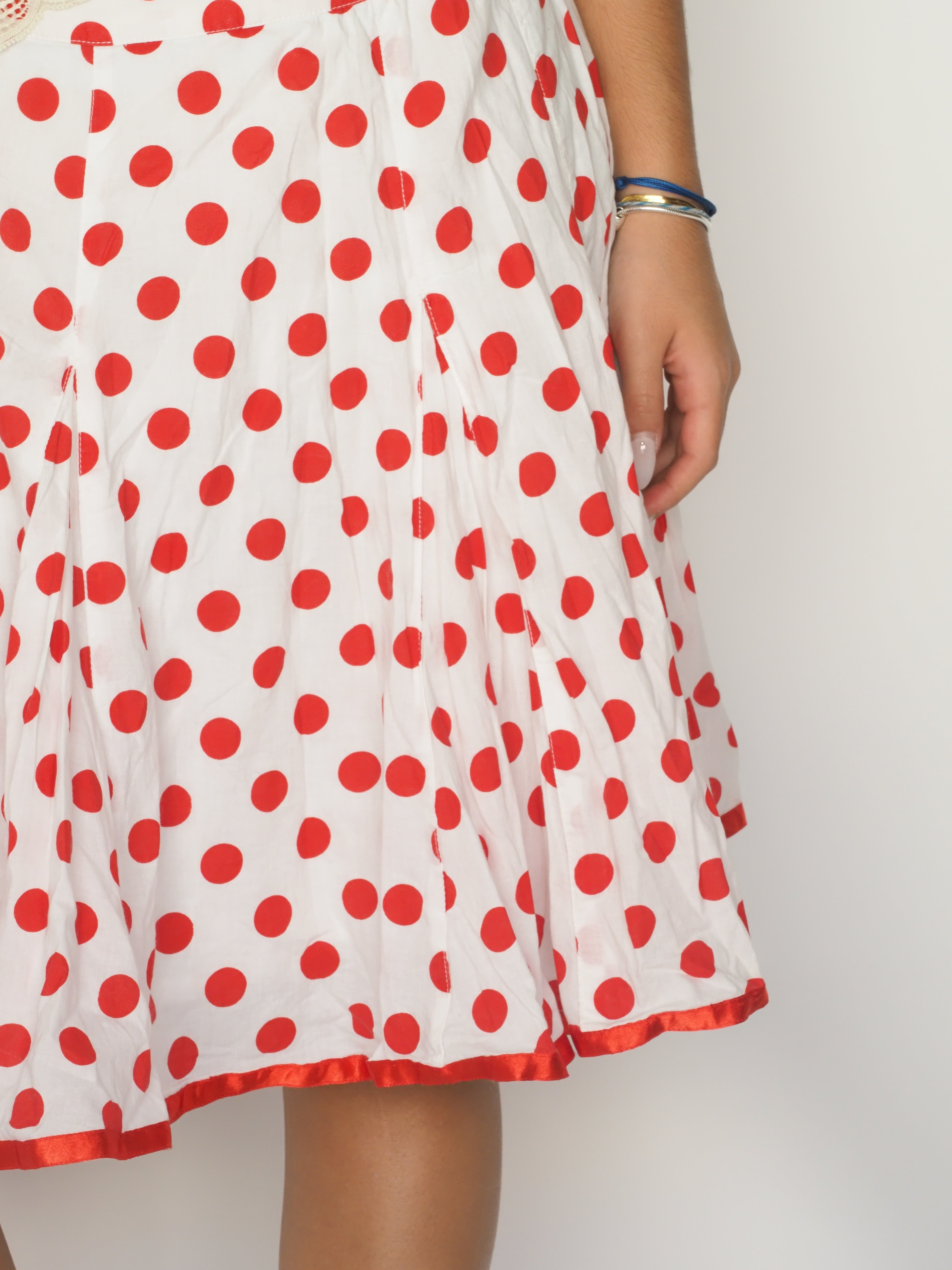 Red Polka Dot Midi Skirt – Promod
