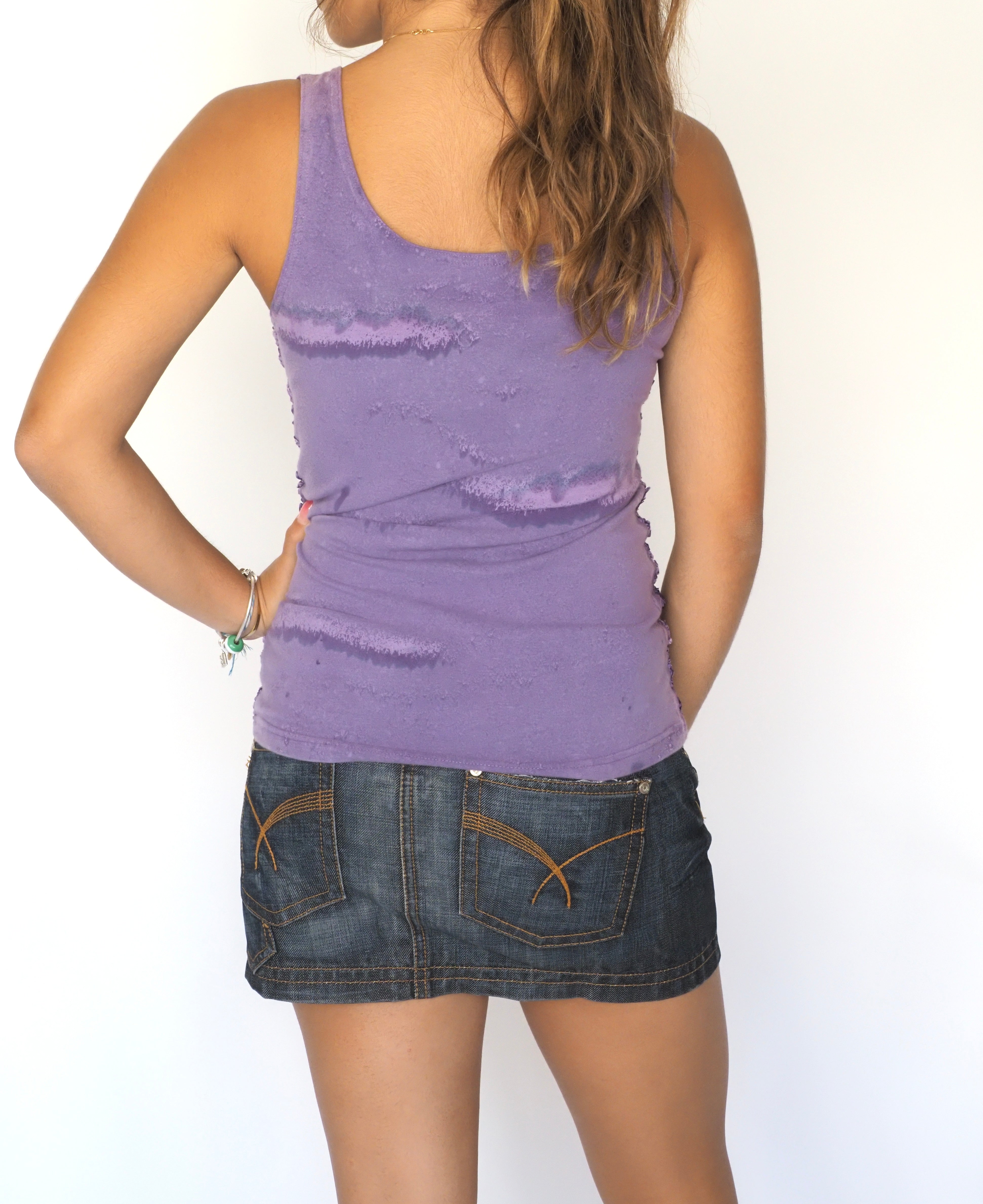 Vintage 90s Purple Textured Tank Top – Mezon