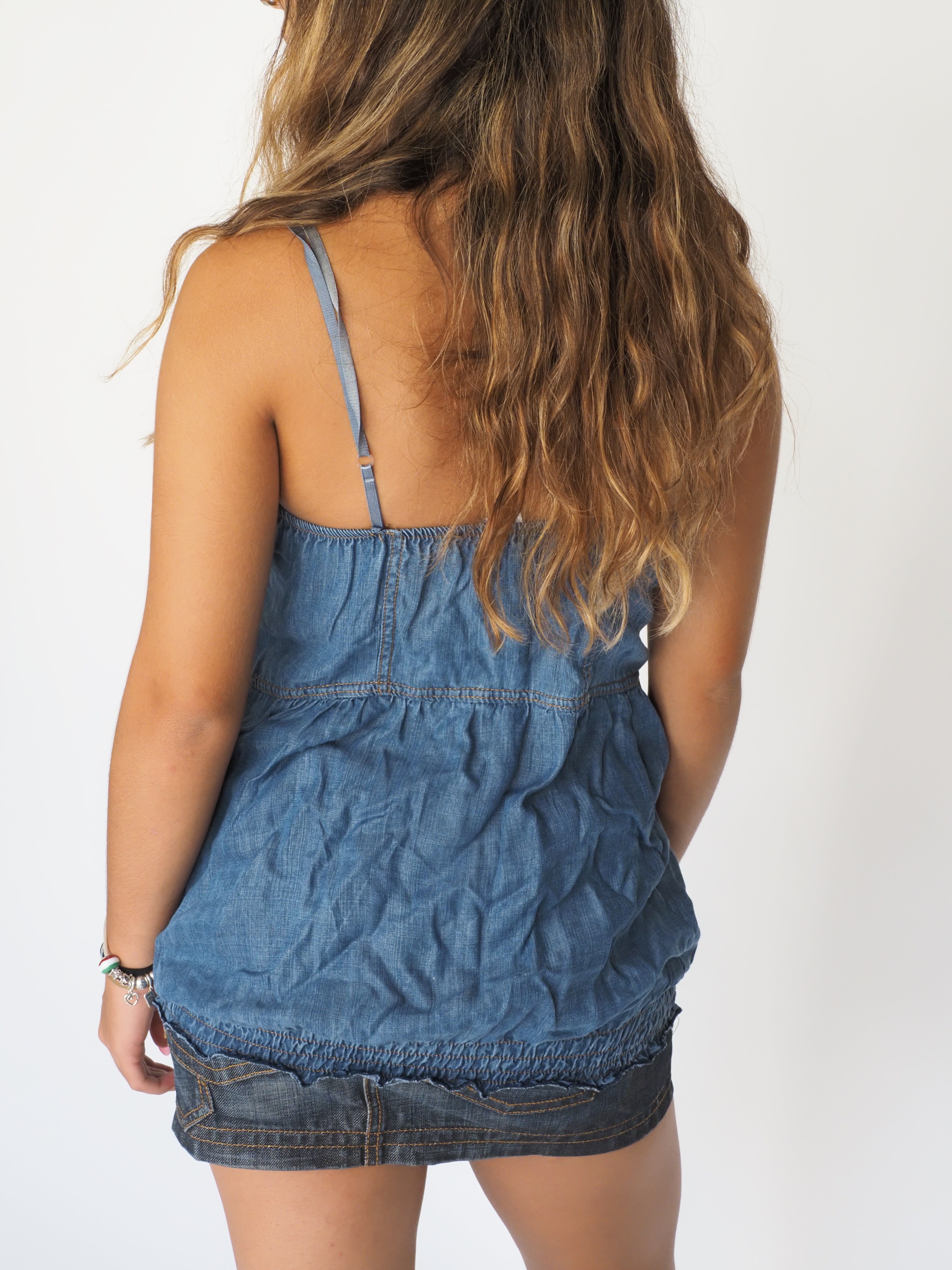 Zuiki Denim Bustier & Mini-Skirt Set