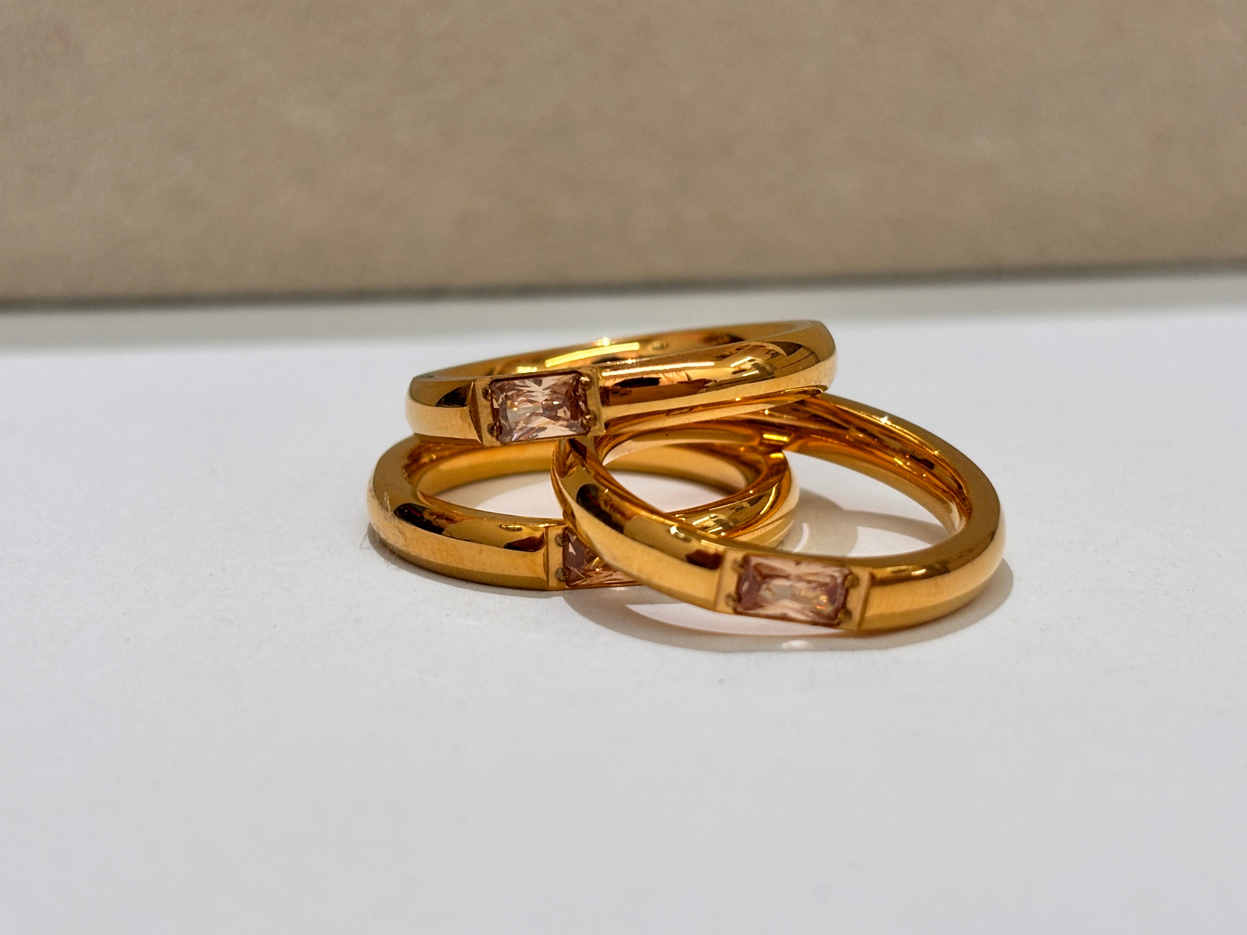 Light Brown Colorful Ring
