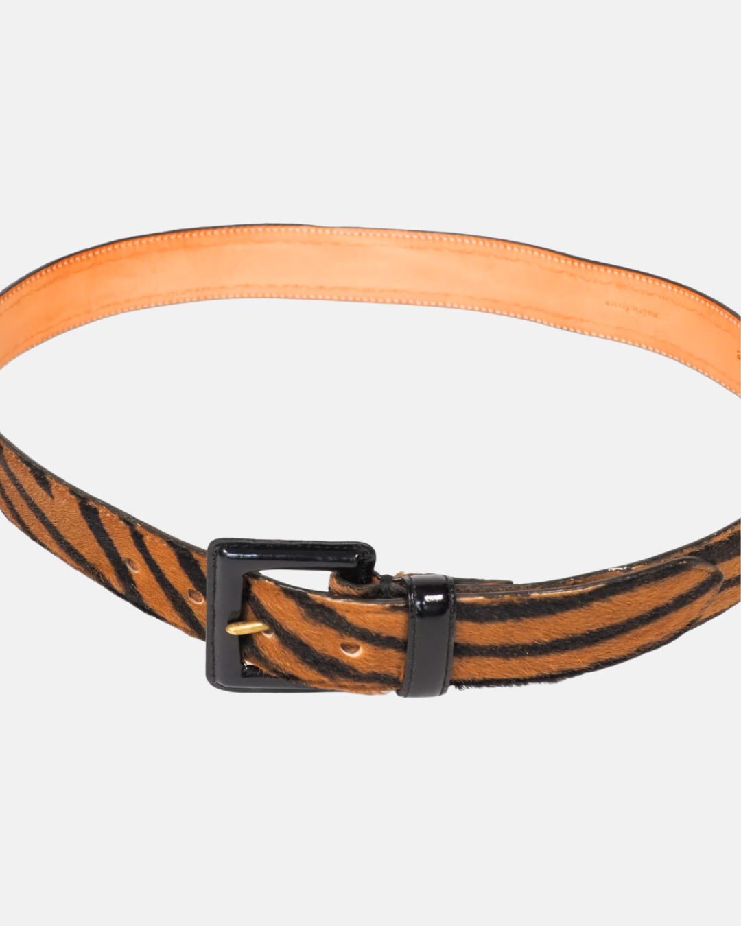 Tiger Stripe Pony Hair Belt