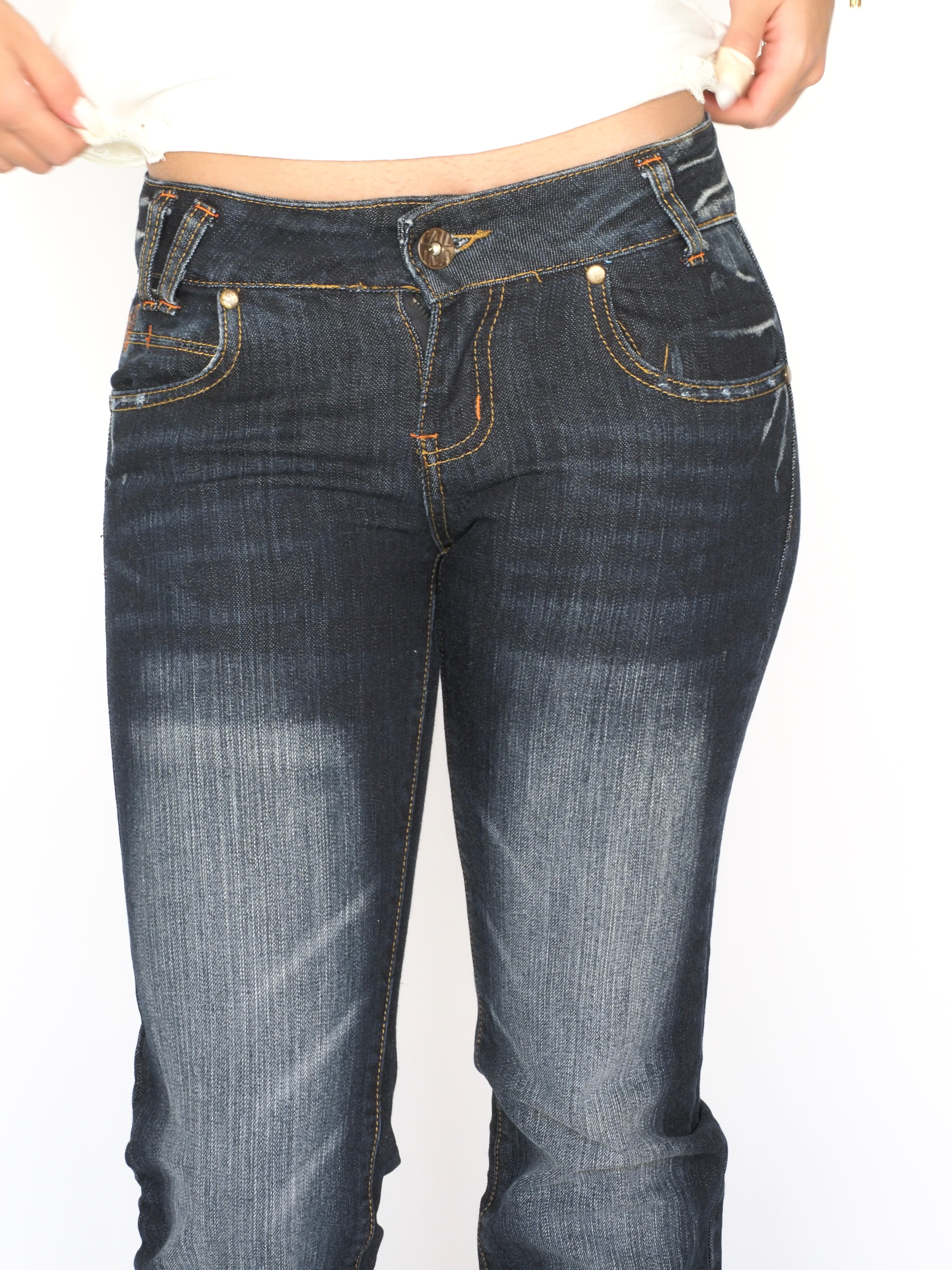 Cailina Dark Wash Straight-Leg Jeans