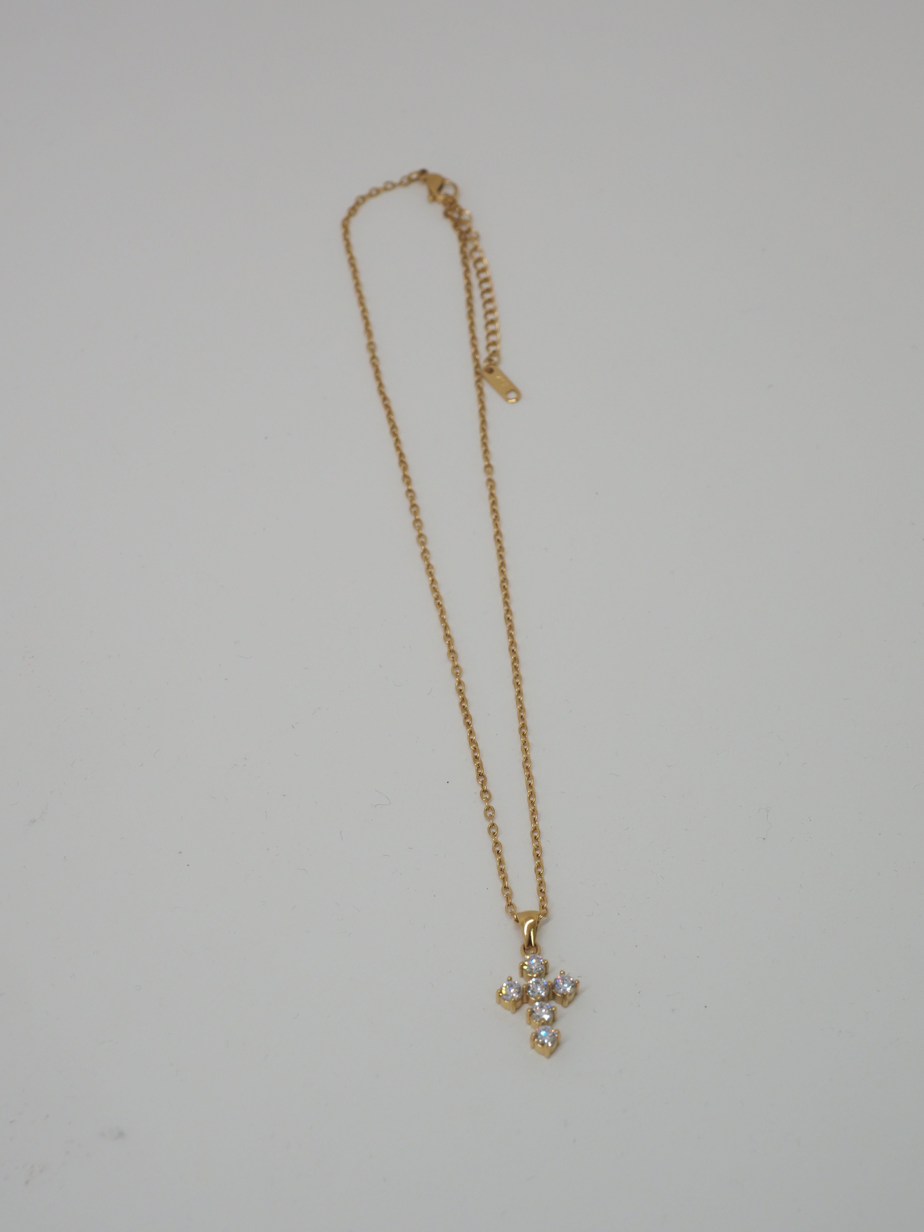 Nyrelia Crystal Cross Necklace