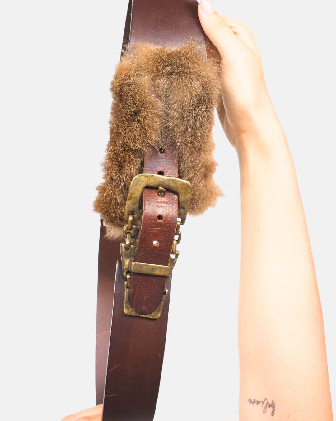 Rustic Boho Fur Belt
