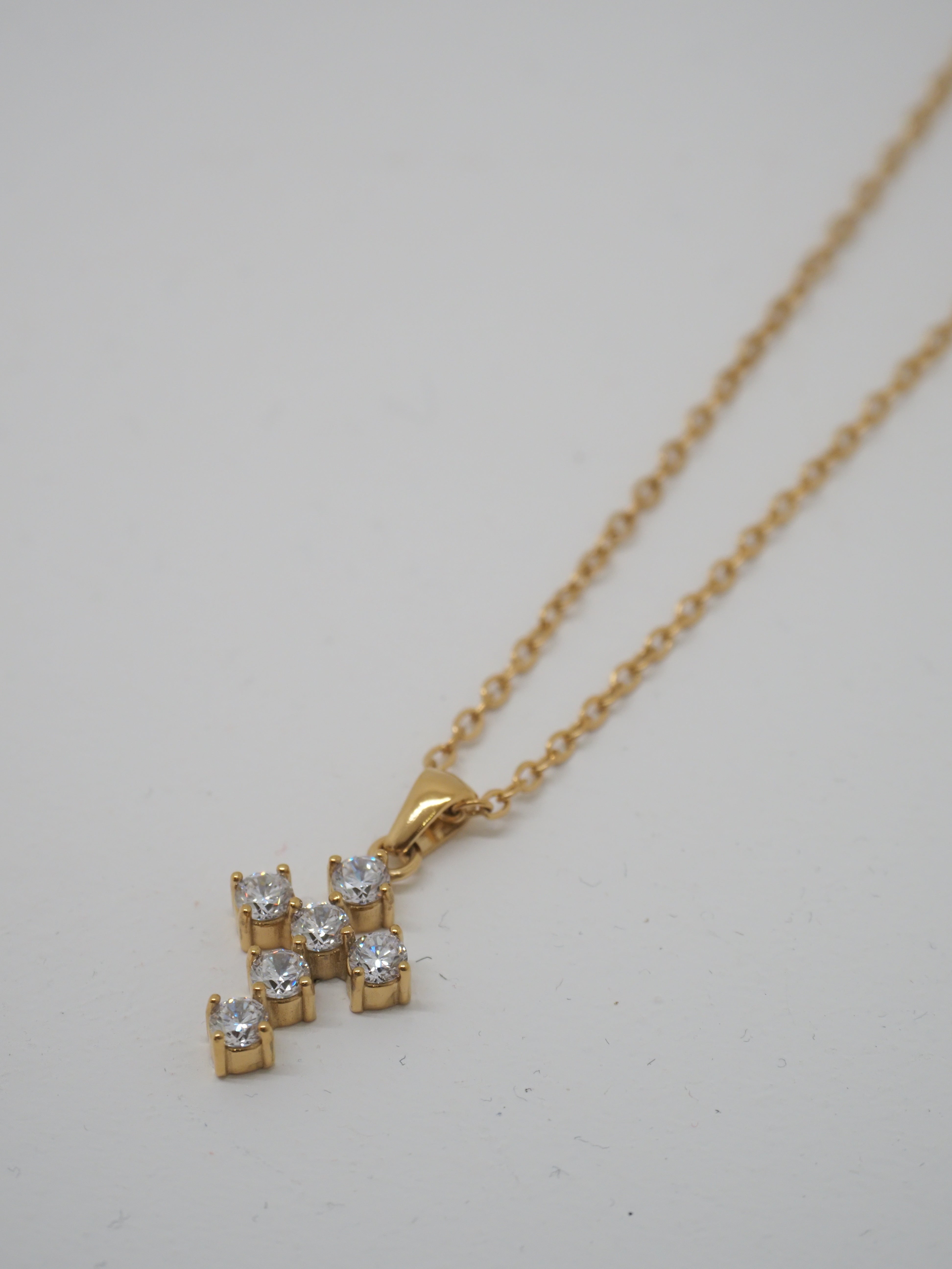 Nyrelia Crystal Cross Necklace