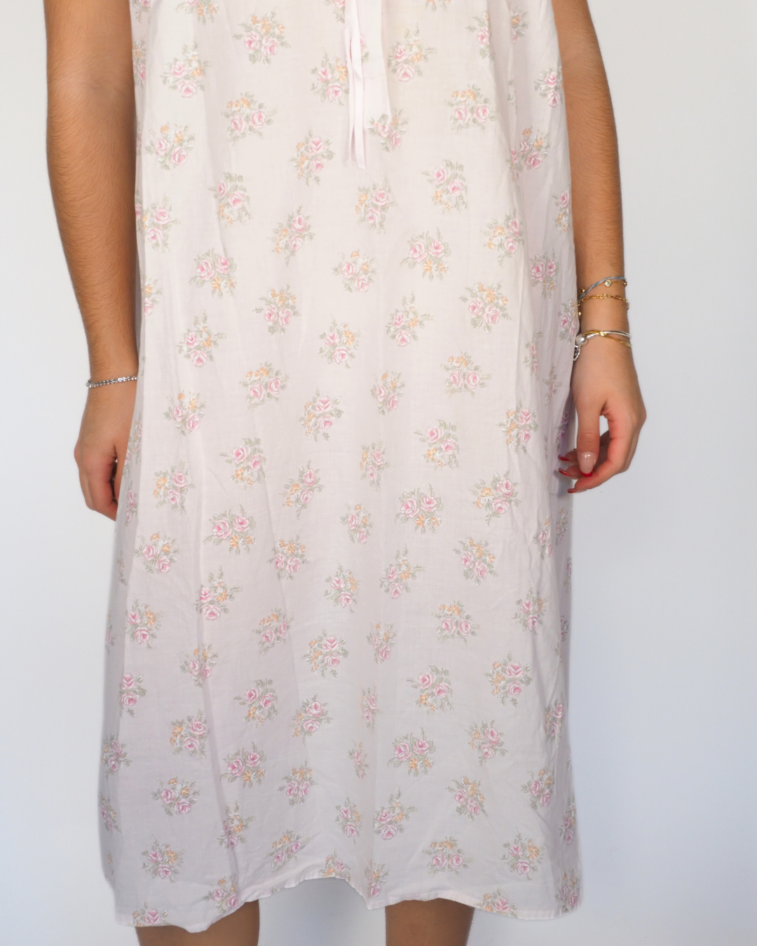 Romantic Floral Nightdress / Cottagecore Midi Dress – Linfleur