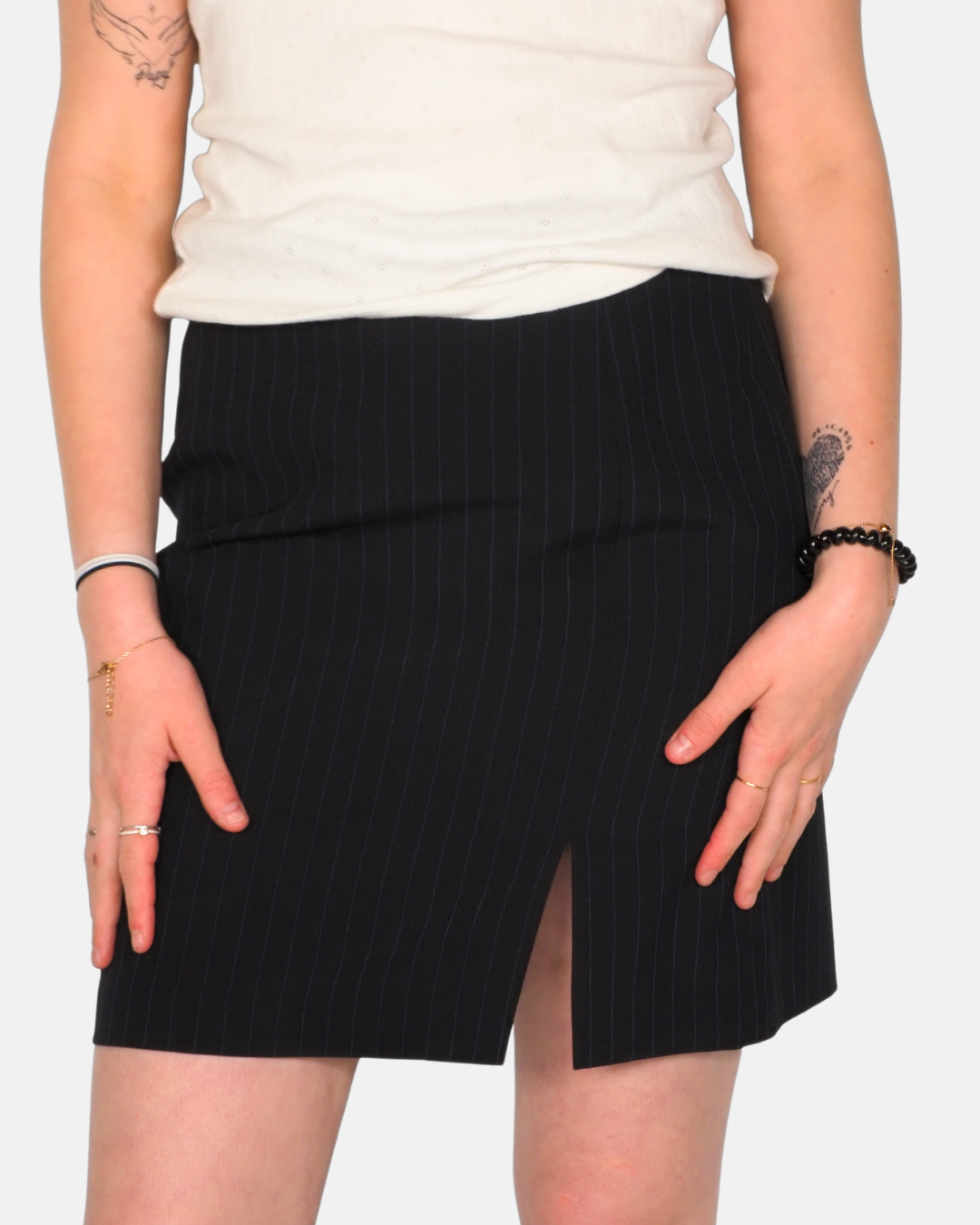 Y2K Pinstripe Mini Skirt