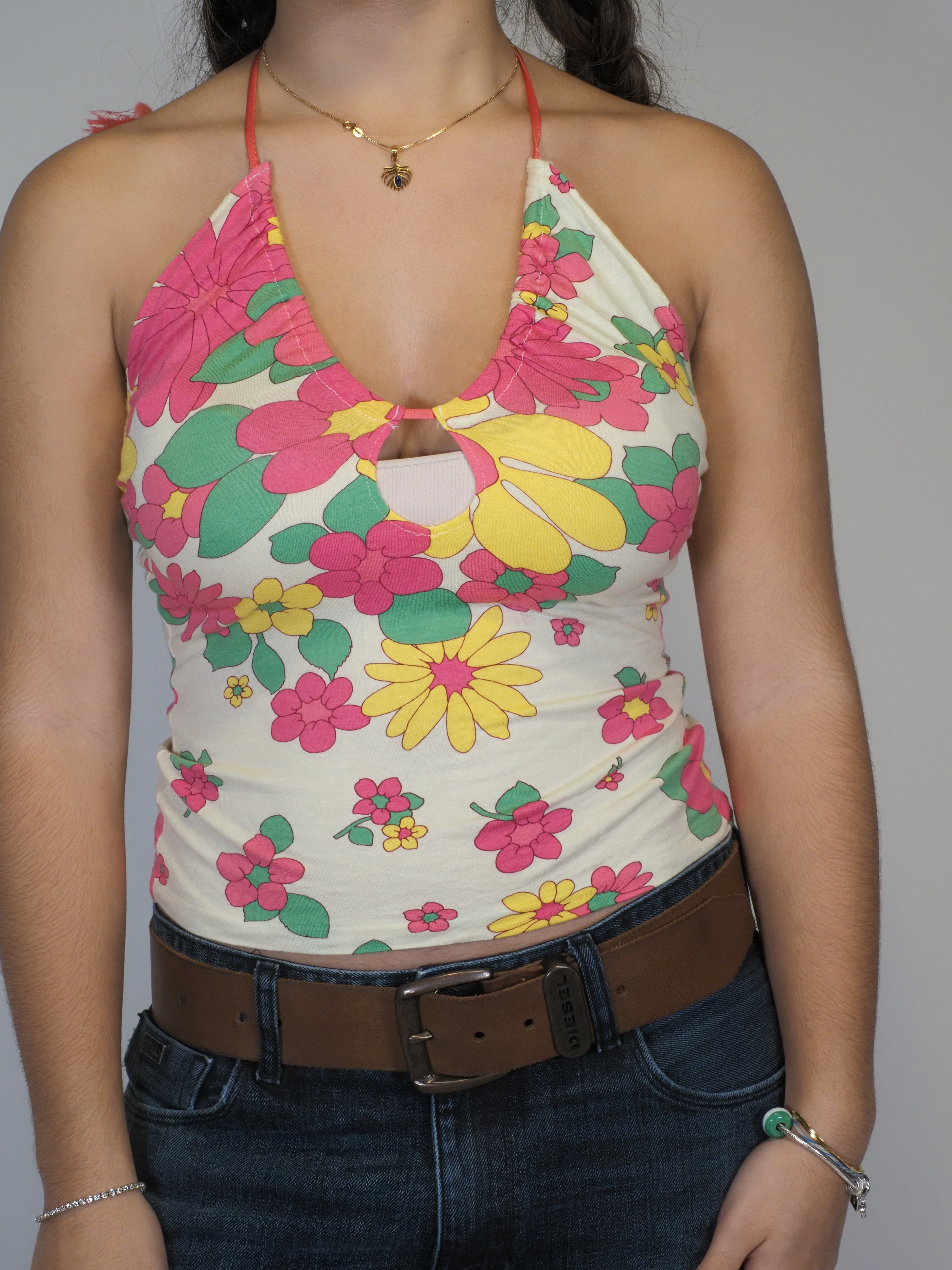 Floral Halter Tank — United Colors of Benetton