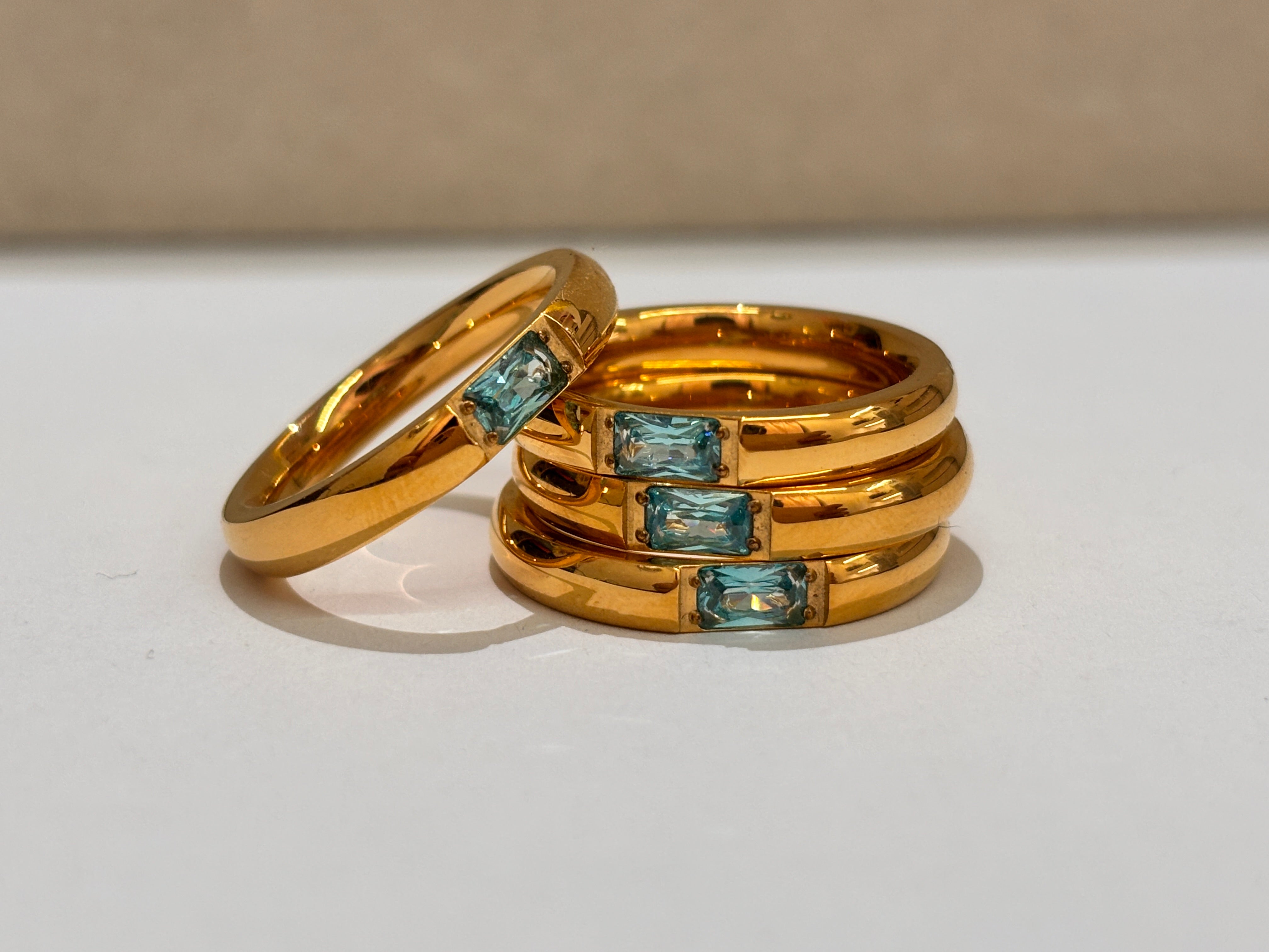 Light Blue Colorful Ring