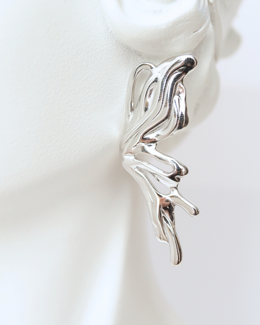 Nyx Cipher Earrings in Silver
