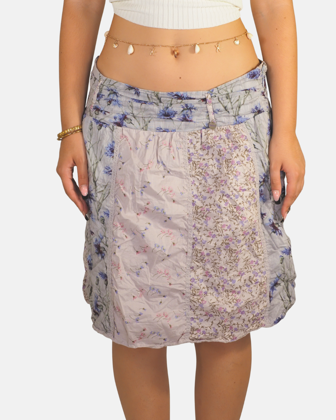 Patchwork Floral Midi Skirt - MEXX