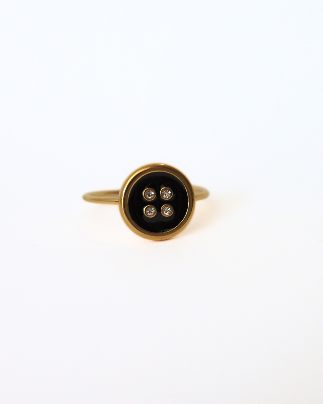 The Bowie Button Ring