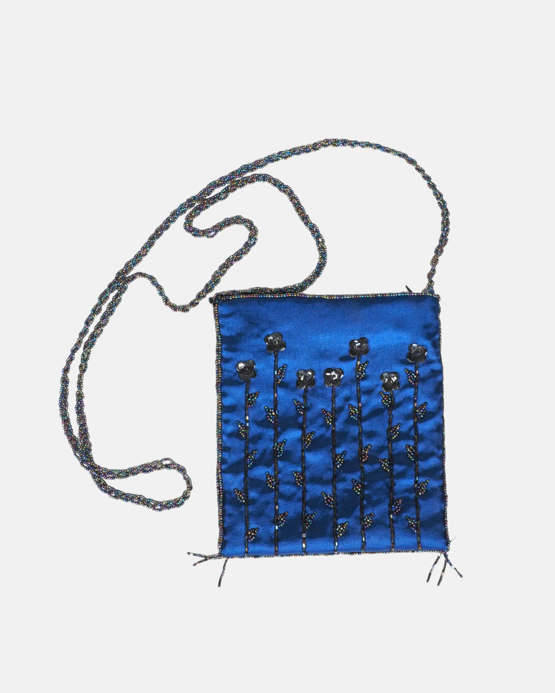 Vintage Beaded Floral Mini Bag