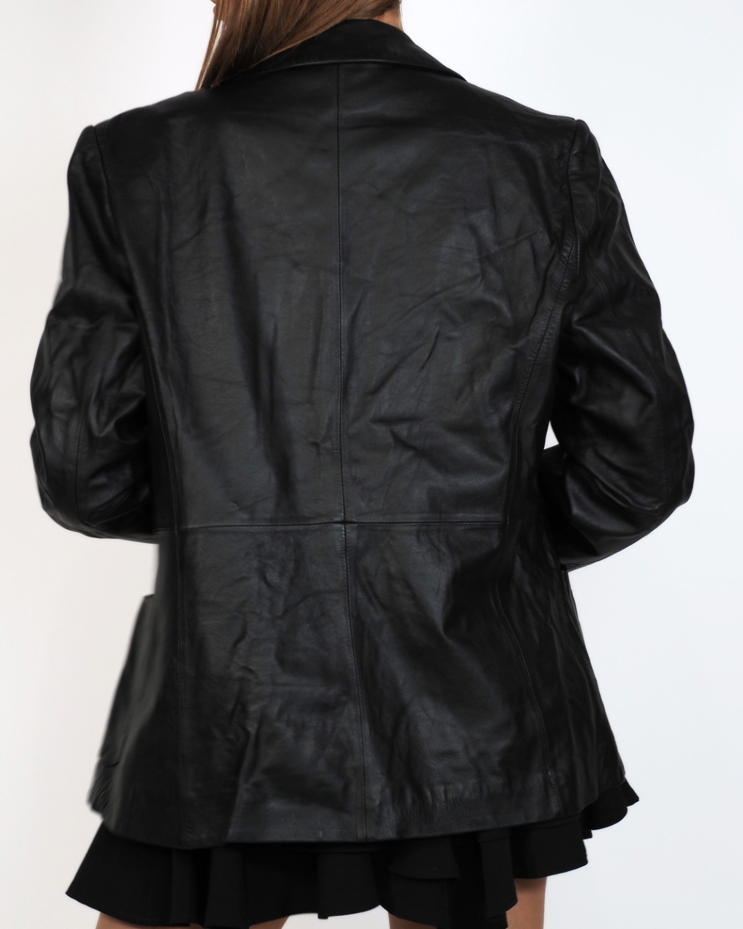 Vintage Marks& Spencer Black Leather Jacket