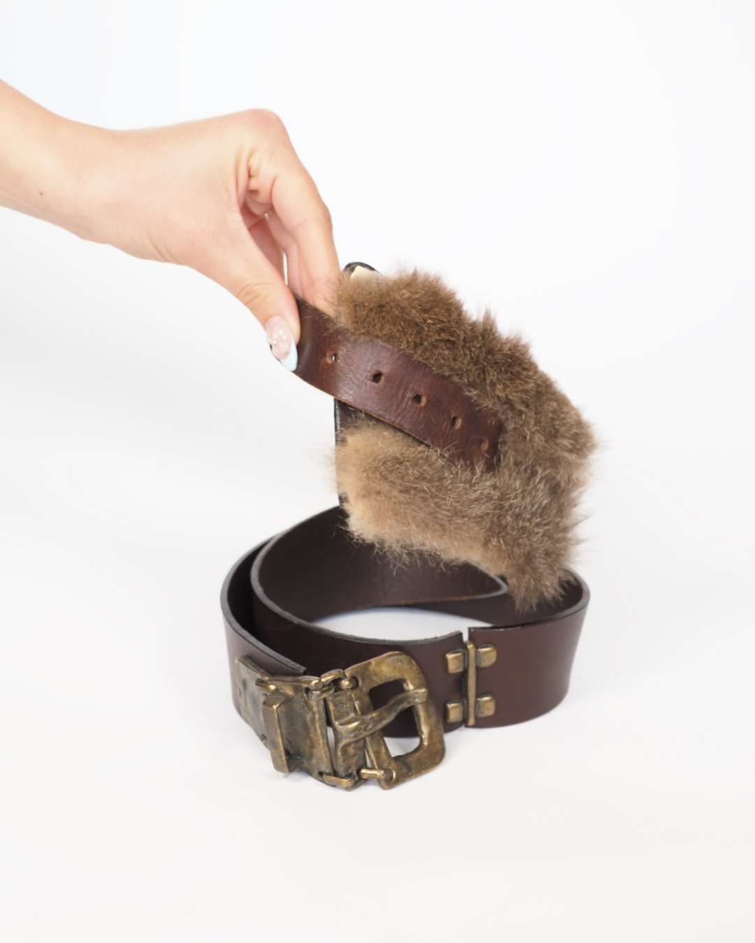 Rustic Boho Fur Belt