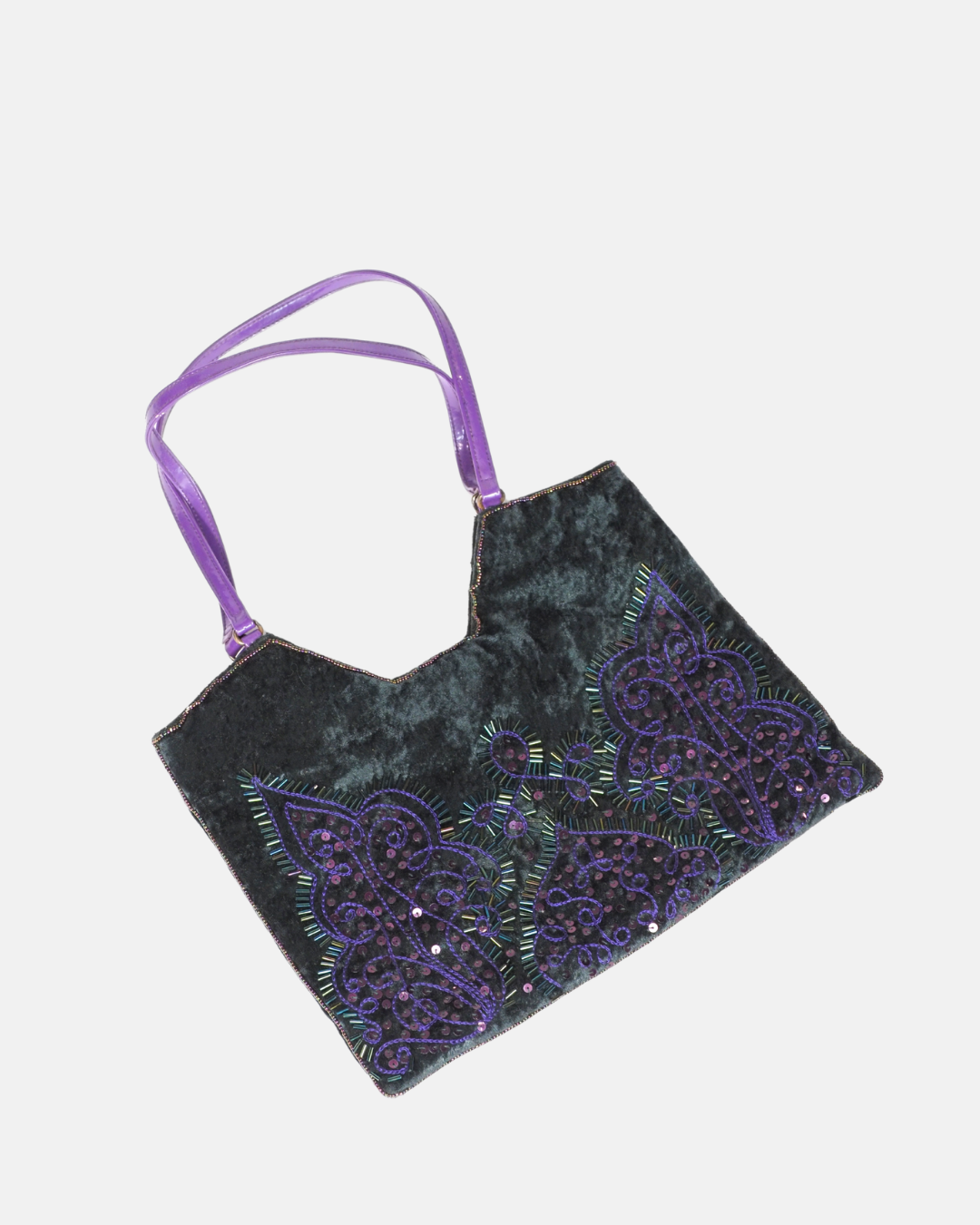 Vintage Velvet Sequin Bag