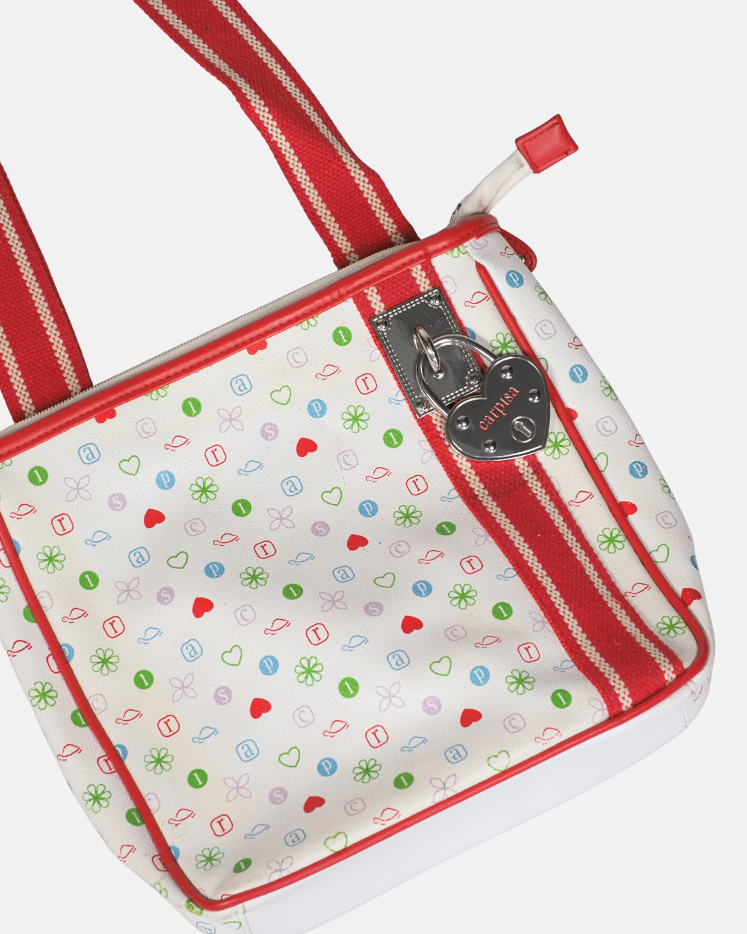 Y2K Candy Stripe Shoulder Bag