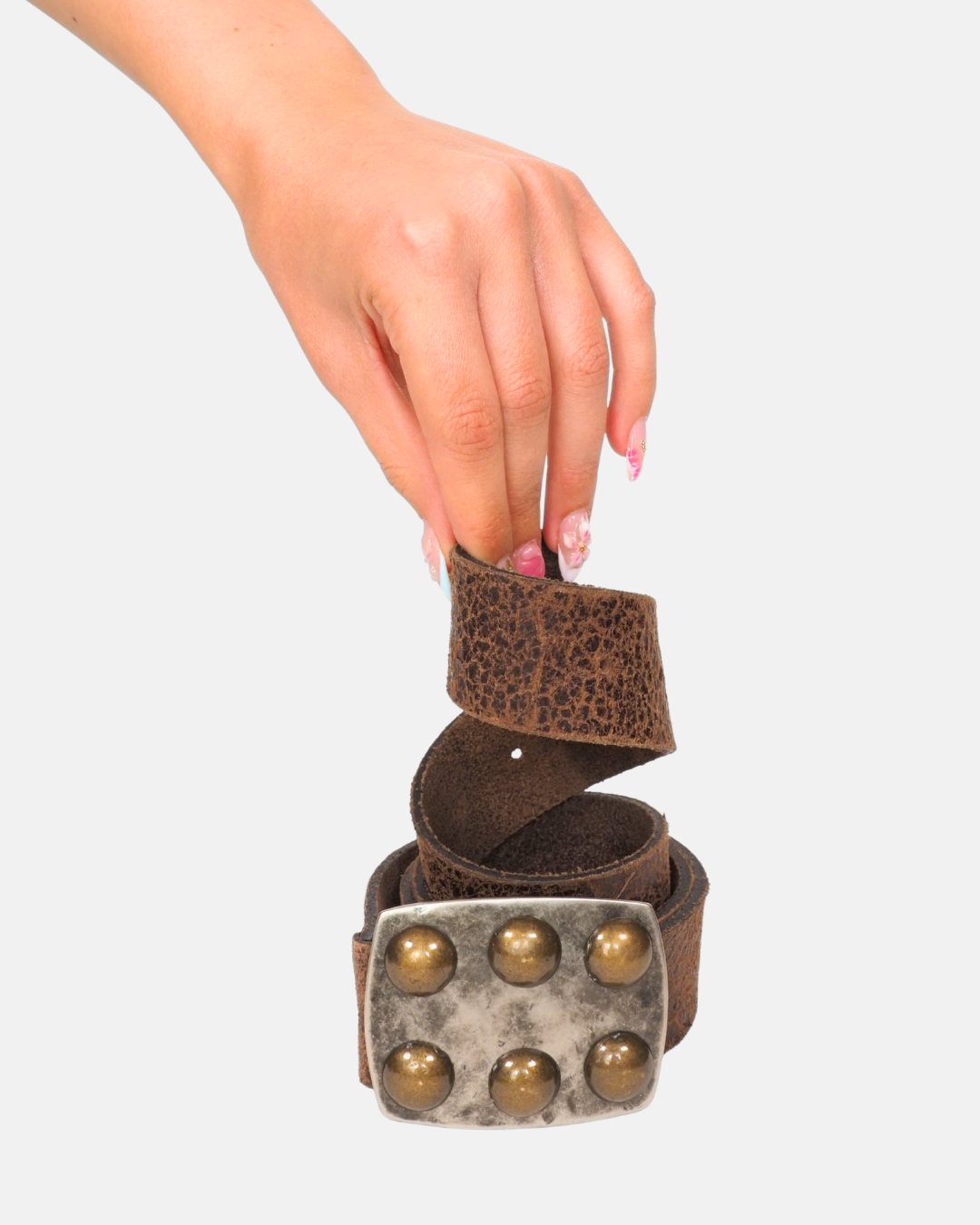 Rustic Brown Statement Belt