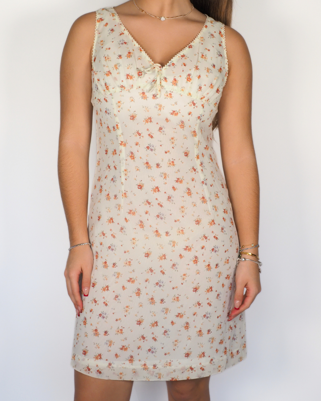 Soft Floral Slip Mini Dress – Albara Tarfe