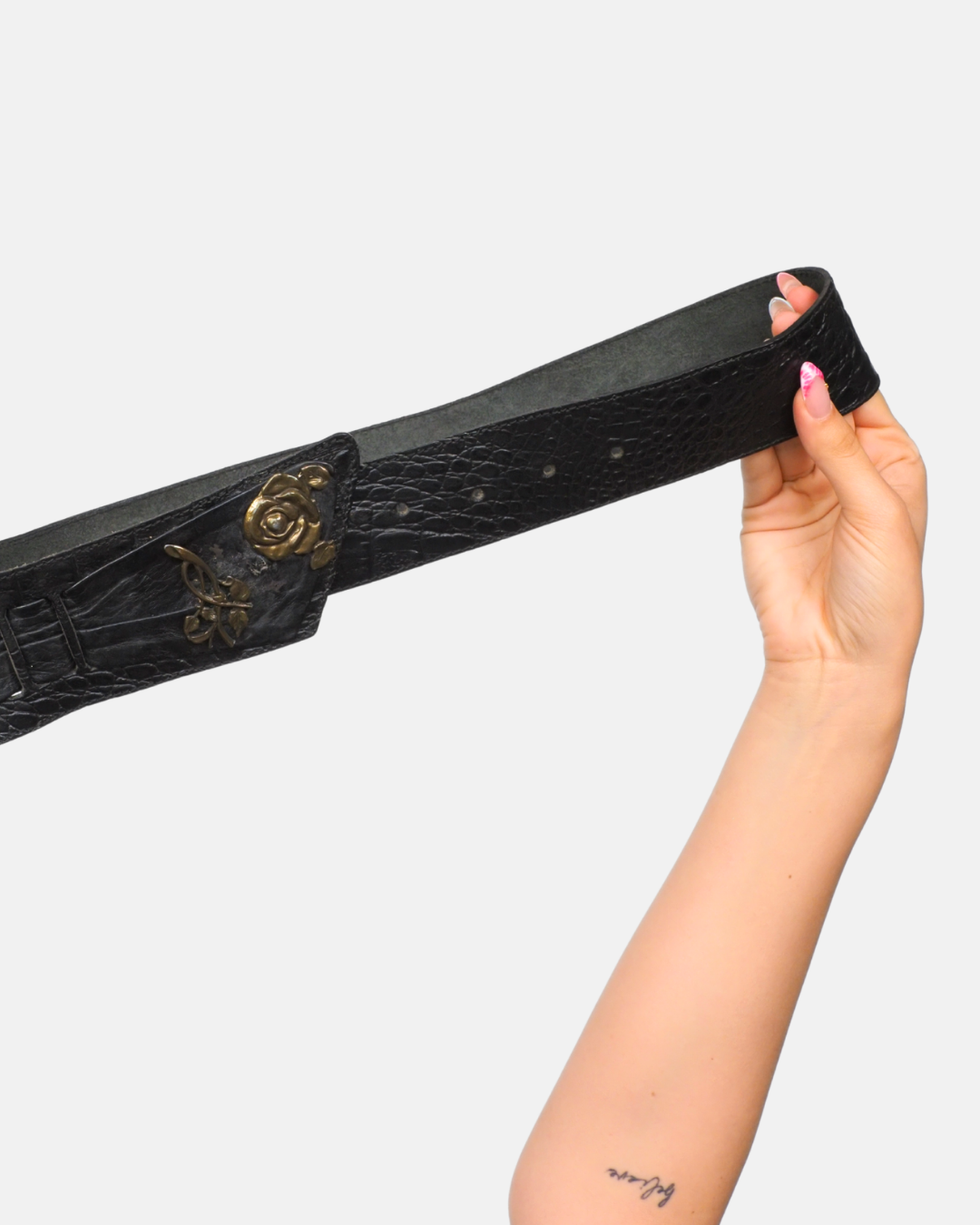 Whimsigoth Rose Detail Belt