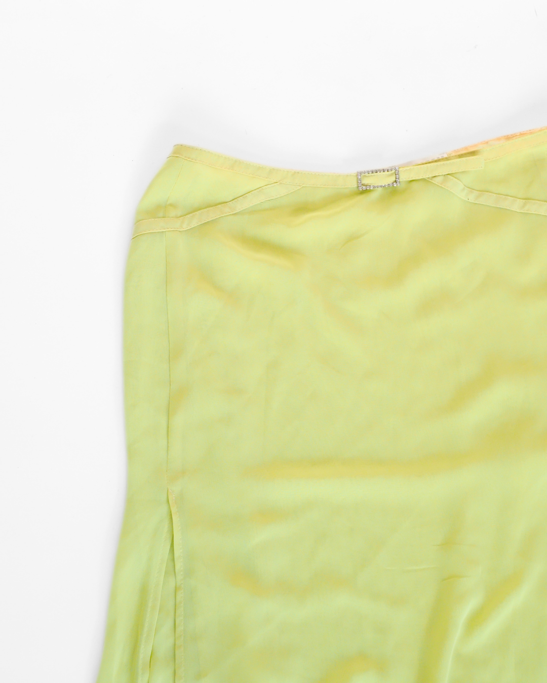 Dream Chartreuse Chiffon Maxi Skirt