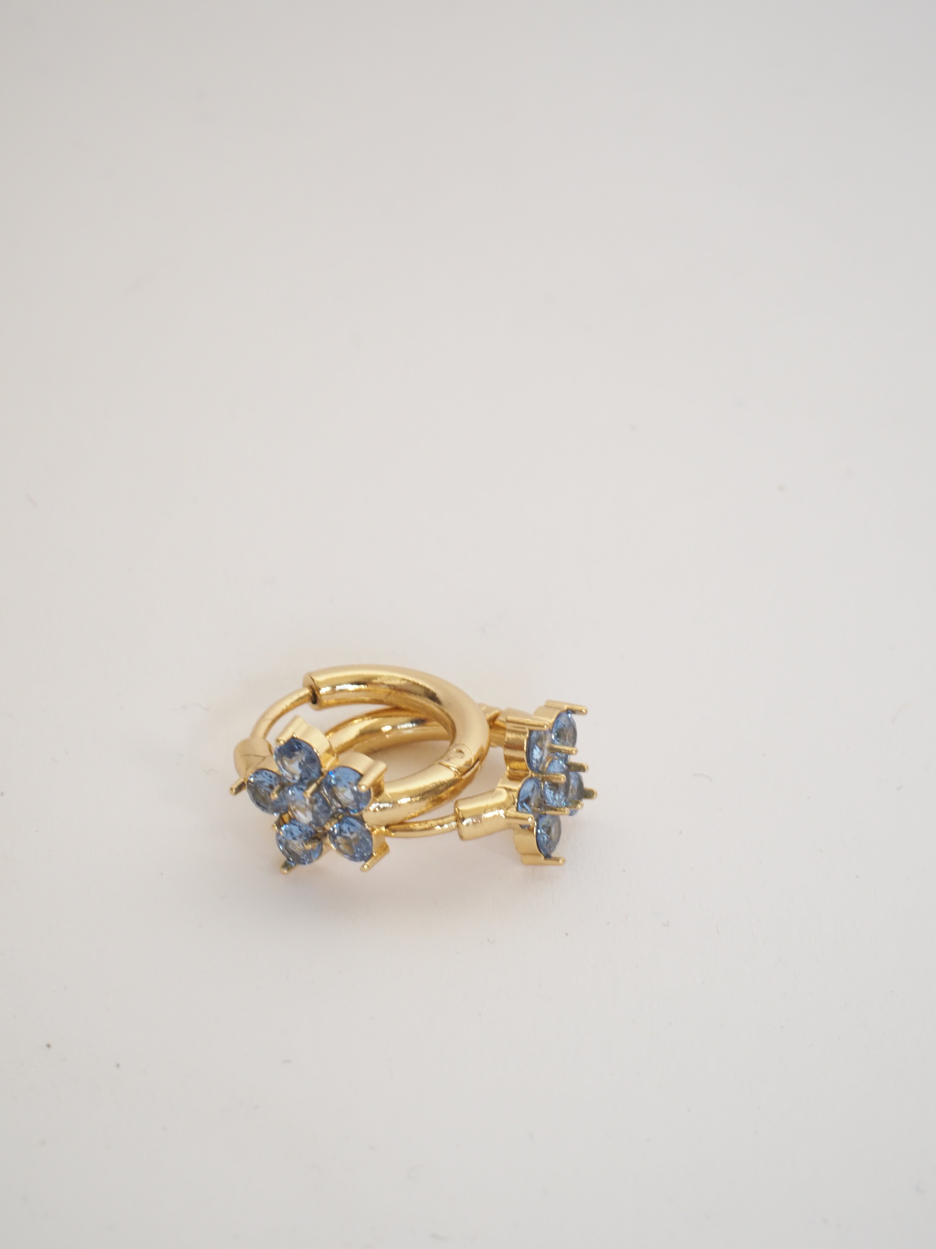 The Faelina Blue Blossom Hoops