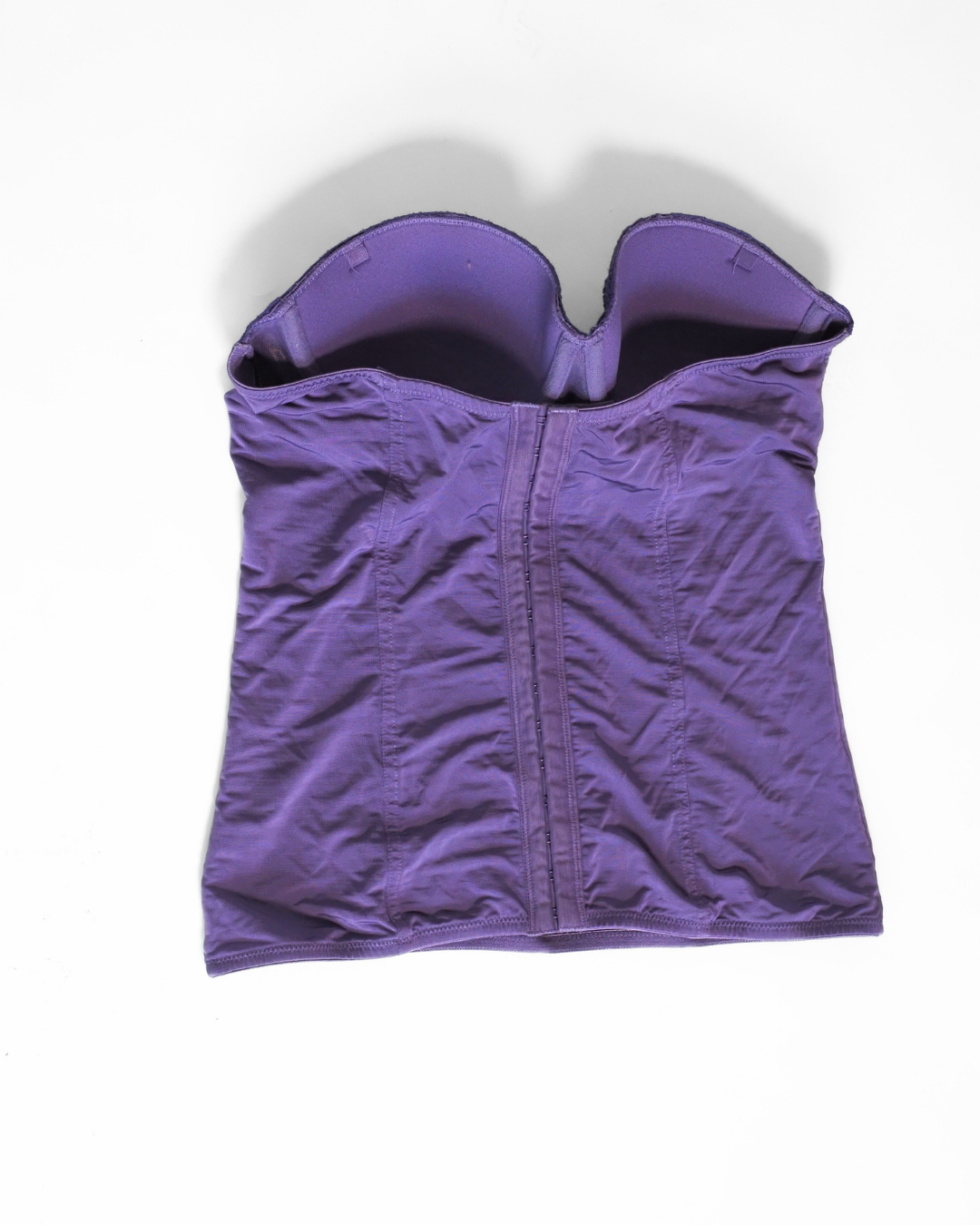 Y2K Purple Strapless Corset Top
