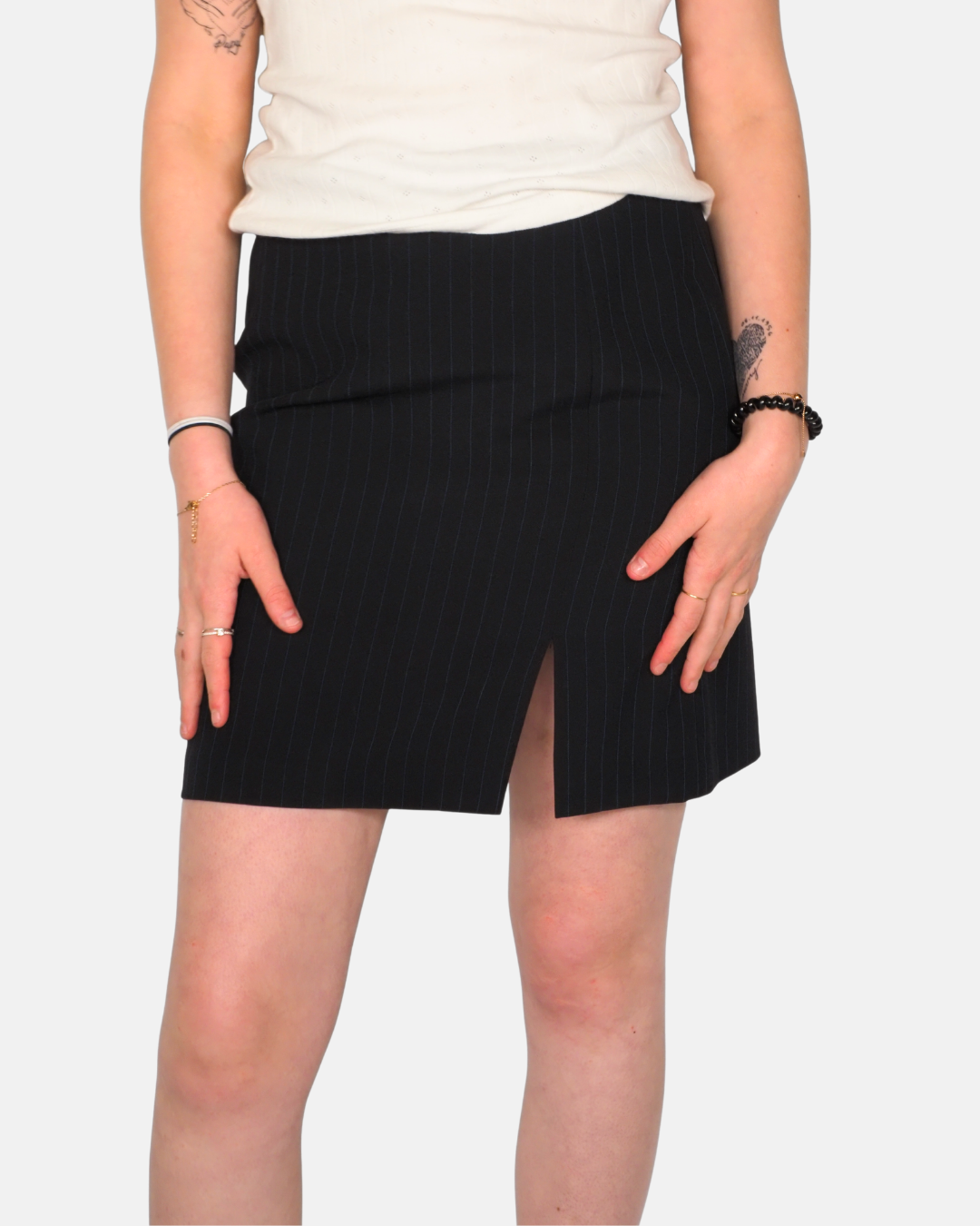 Y2K Pinstripe Mini Skirt
