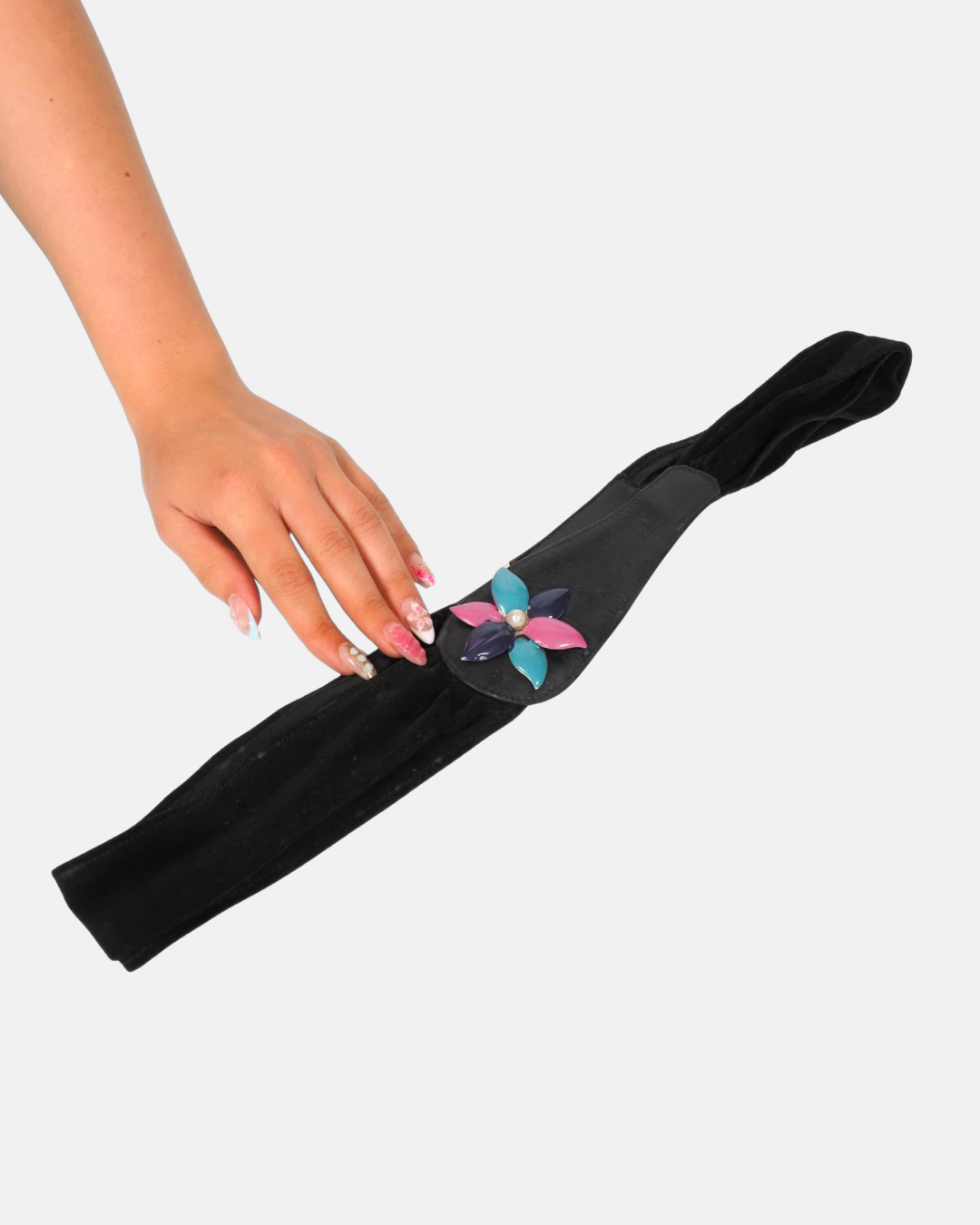 Y2K Floral Gem Stretch Belt