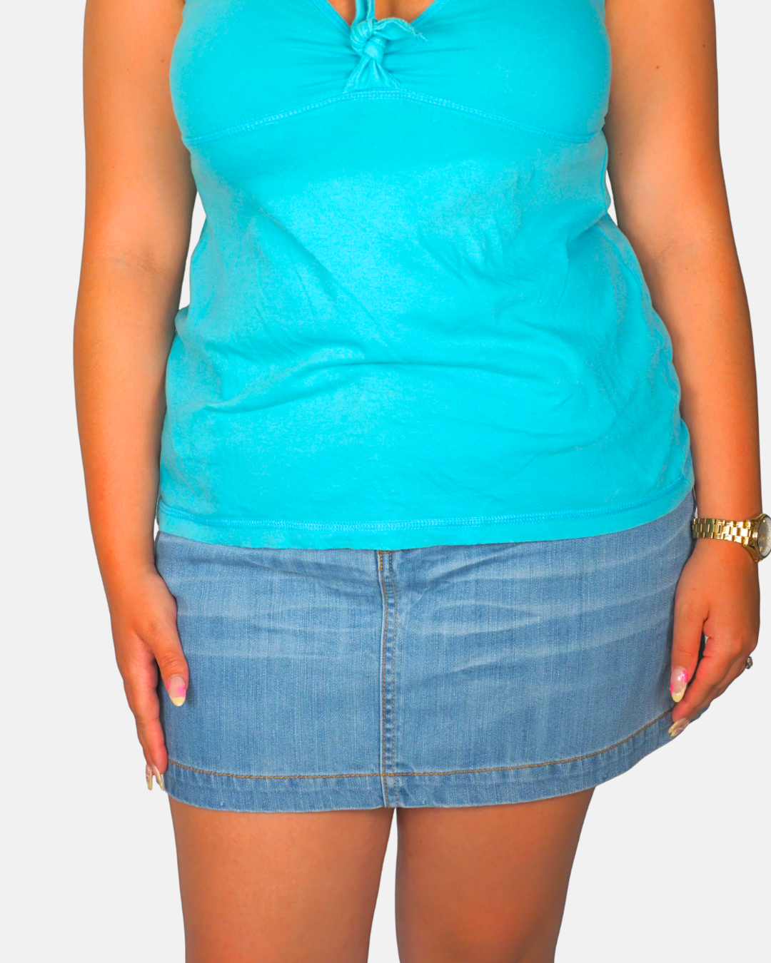 Terranova Knot Front Tank Top
