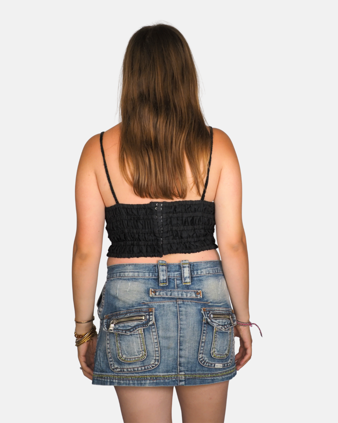 Black Beaded Corset Cami