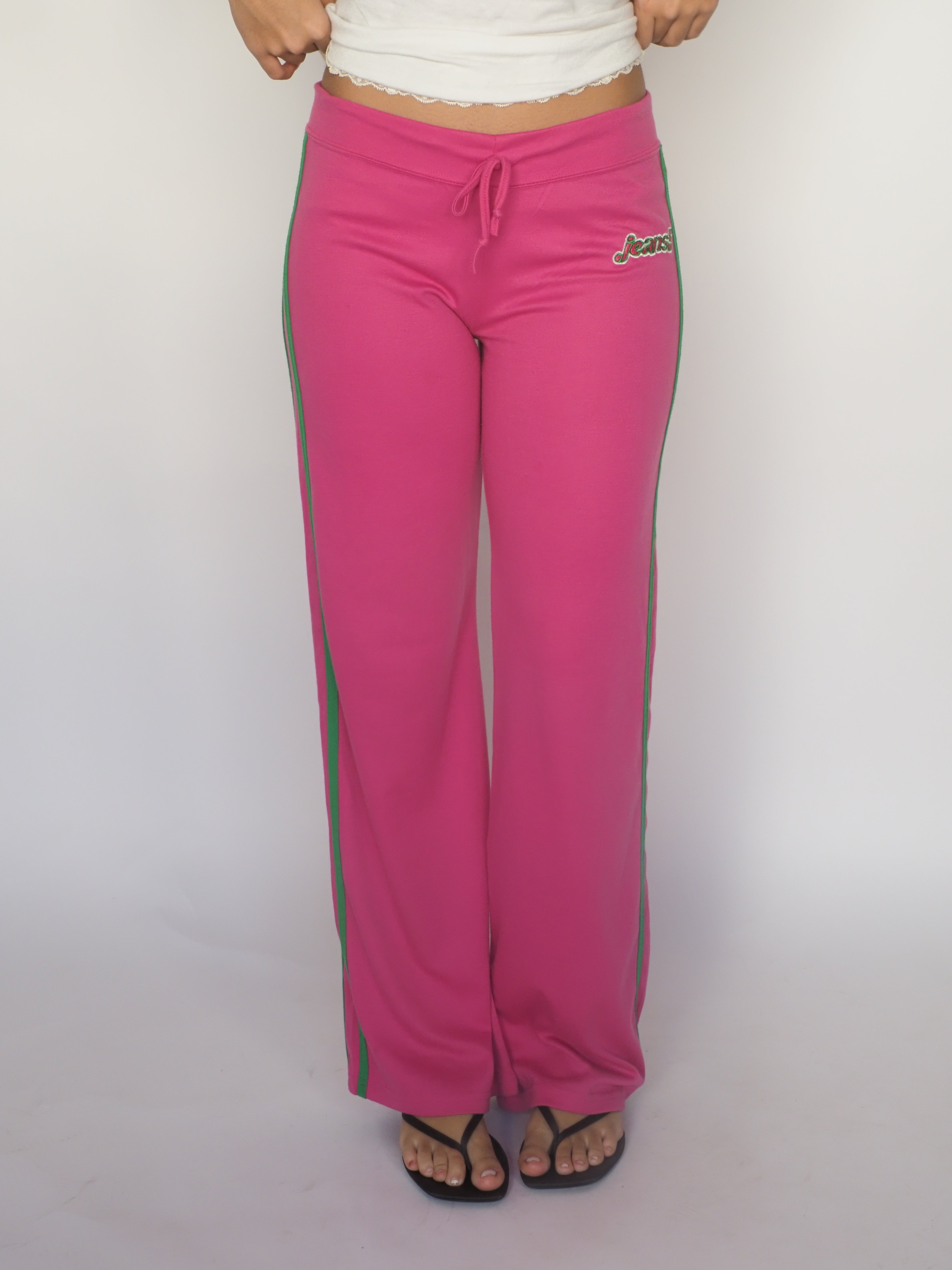 Pink & Green Y2K Track Pants – F.M.Gmondo Jeans