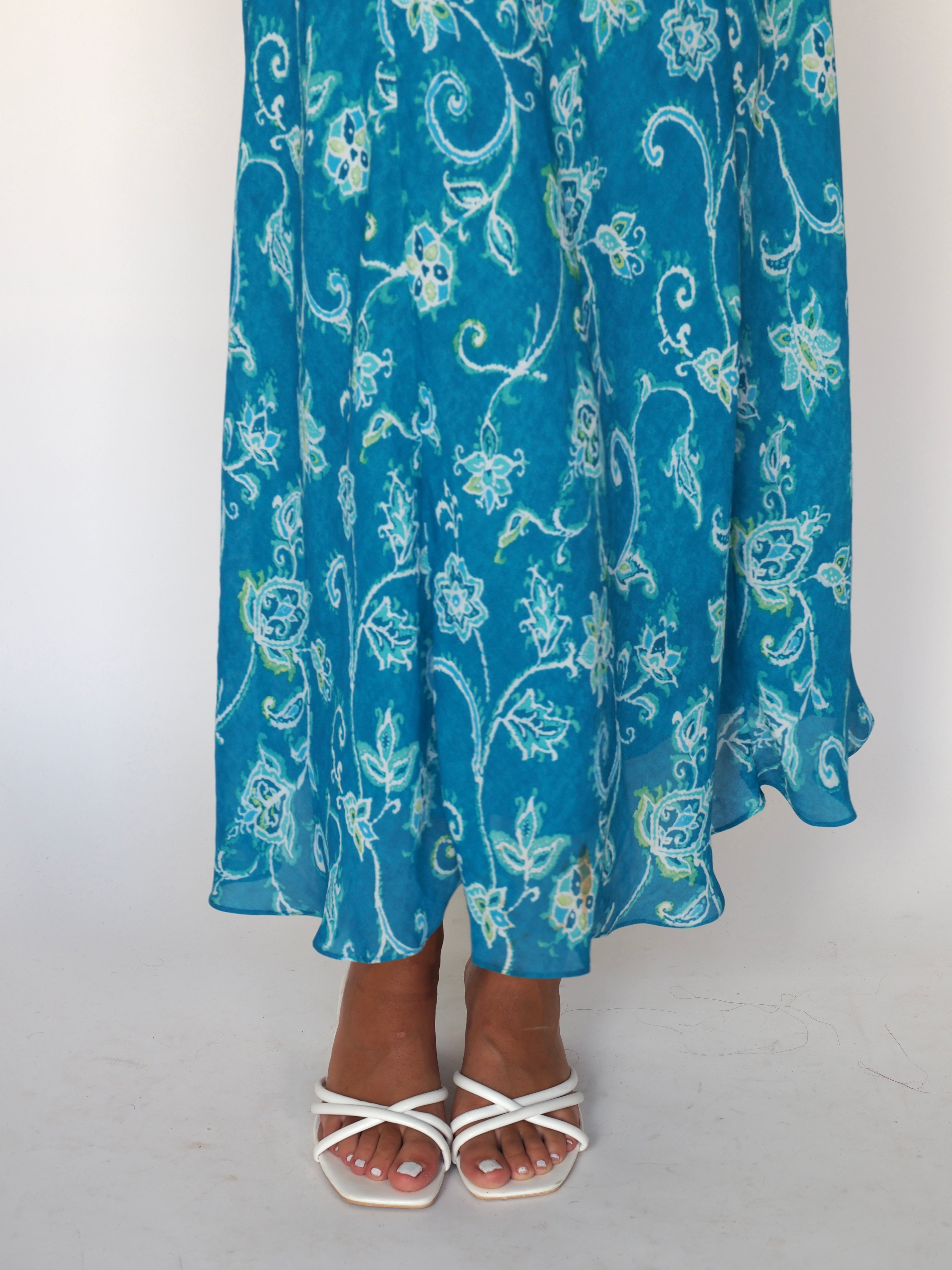 Vintage Floral Swirl Midi Dress – Evan-Picone