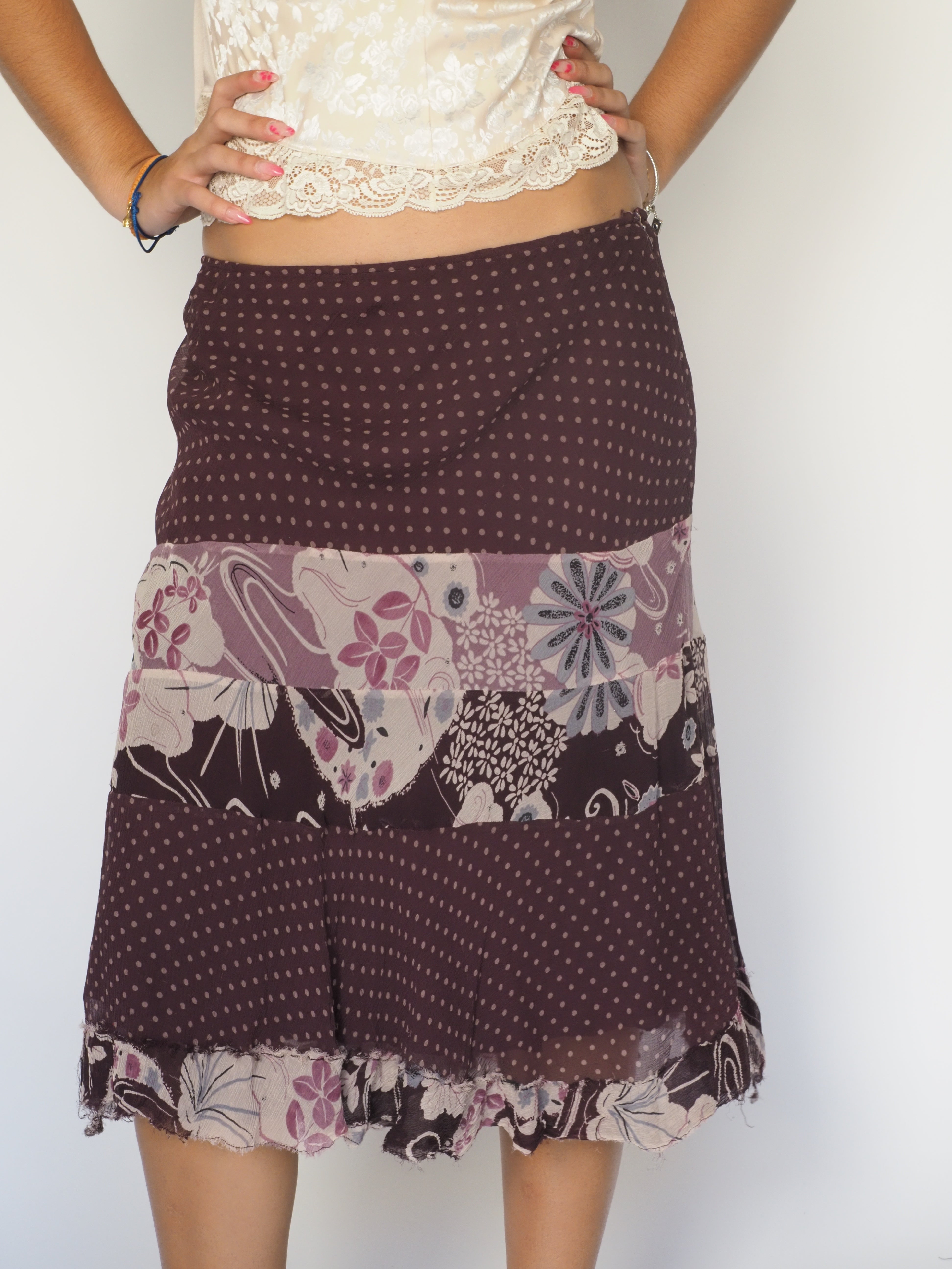 Boho Patchwork Print Skirt – Jigsaw