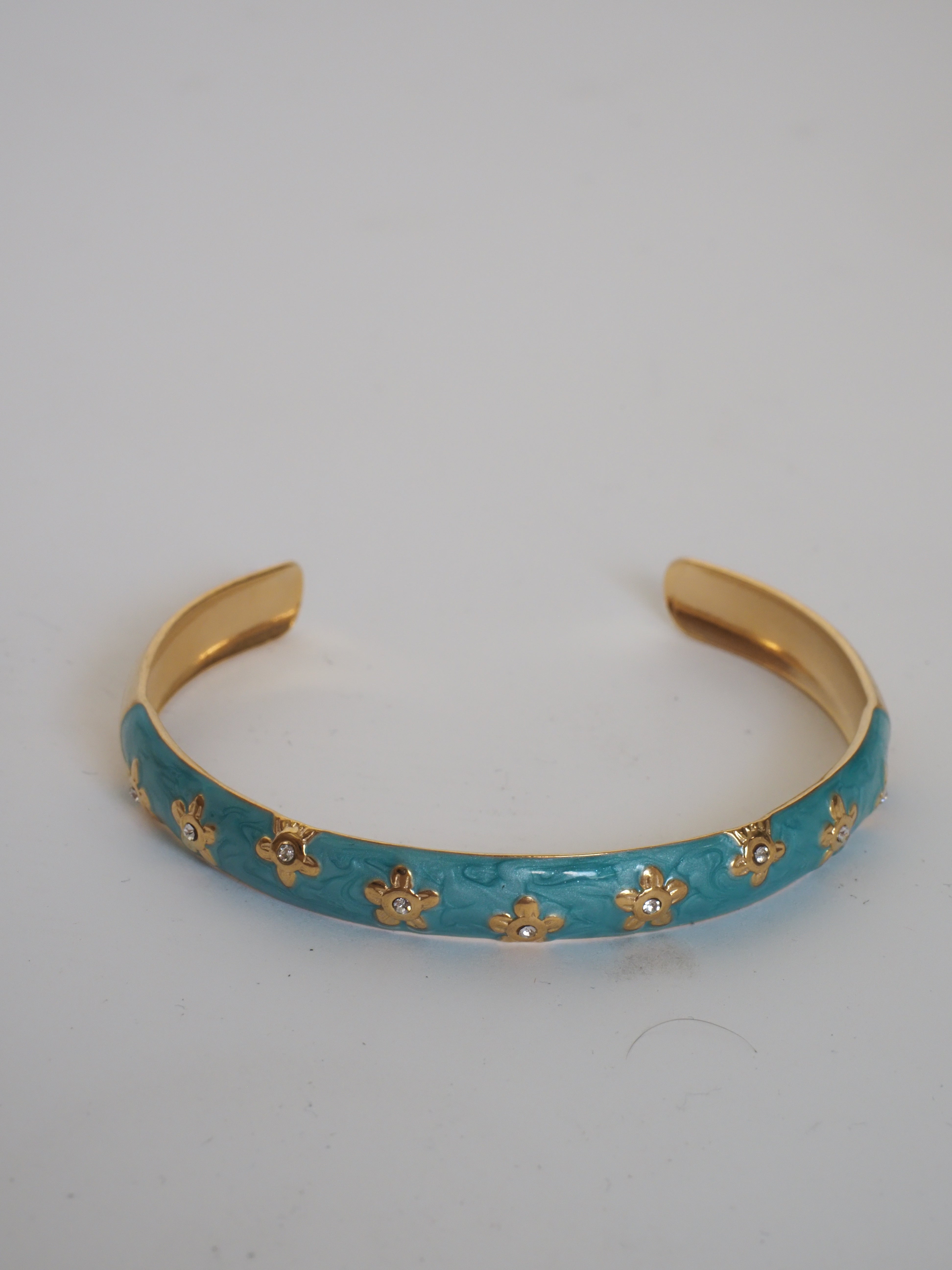 The Blossom Blue Flower Bangle