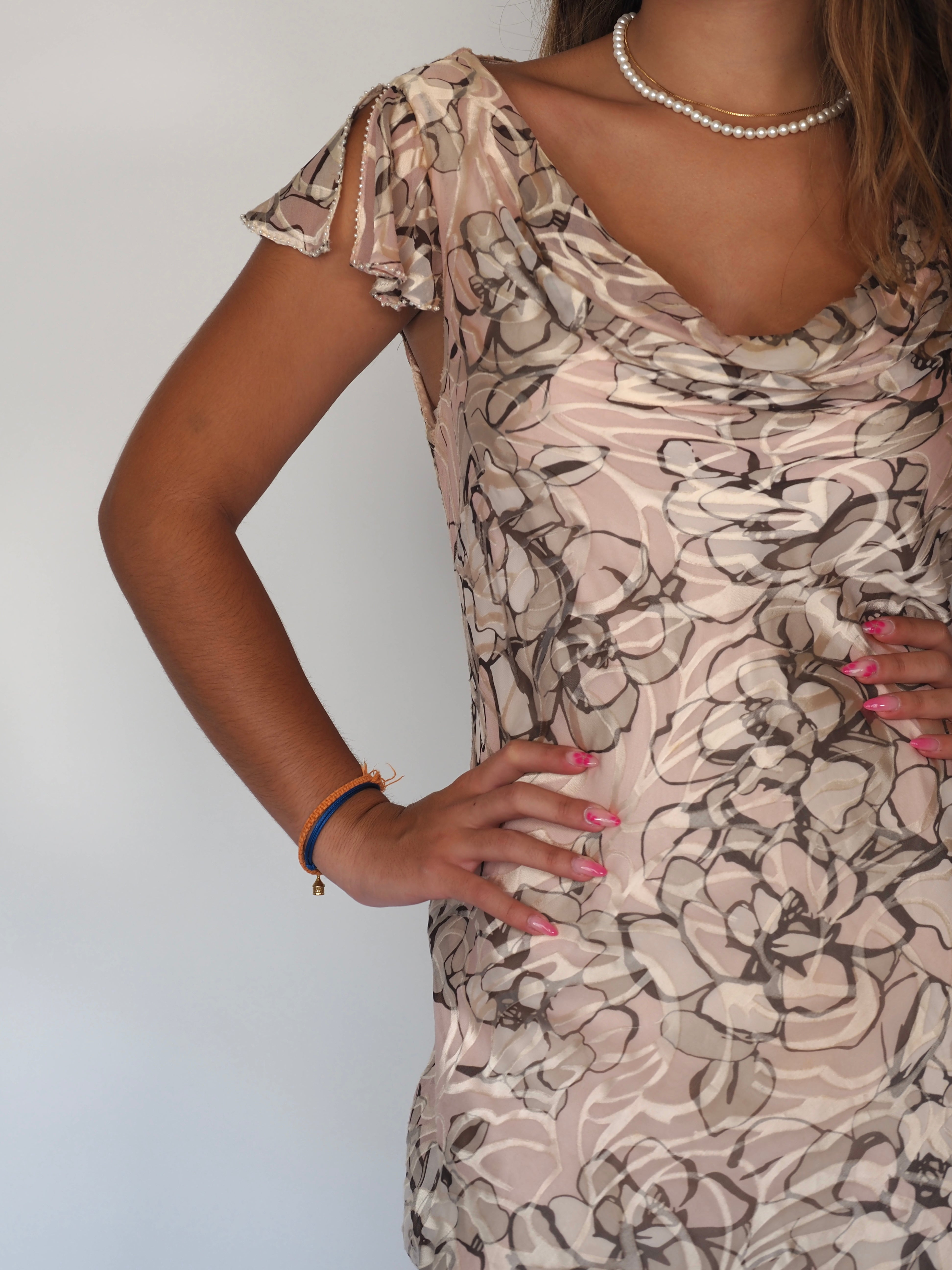 Y2K Blush Satin Midi Dress – CC Petite