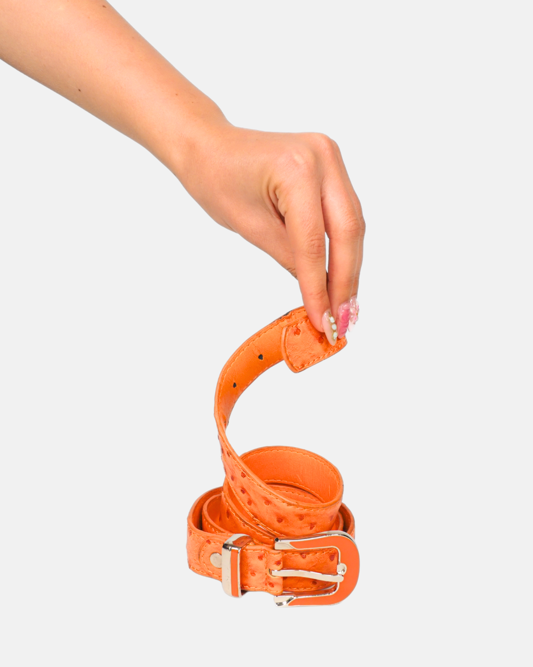 Electric Orange Vintage Belt