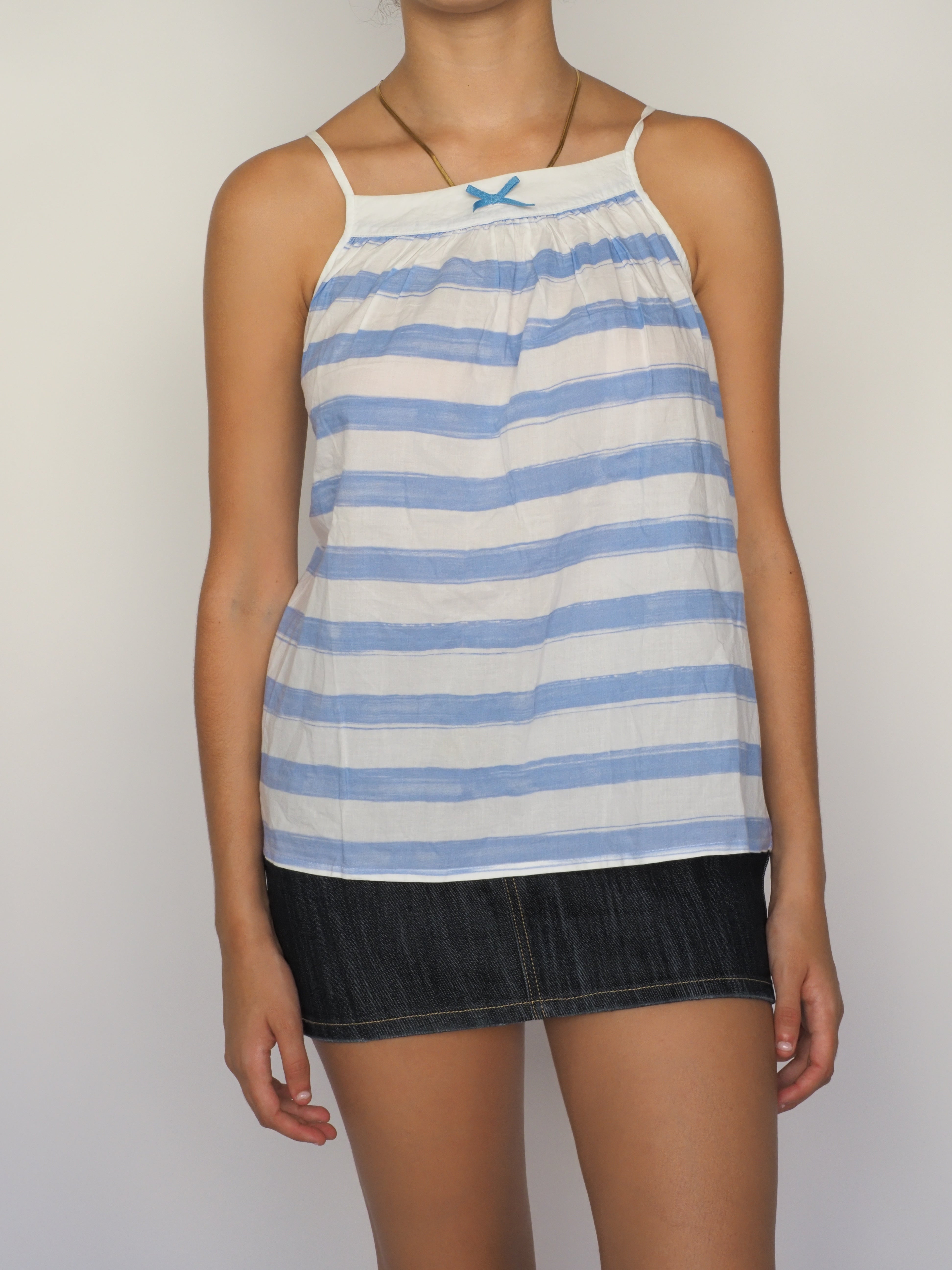 Blue & White Striped Halter Top – United Colors of Benetton