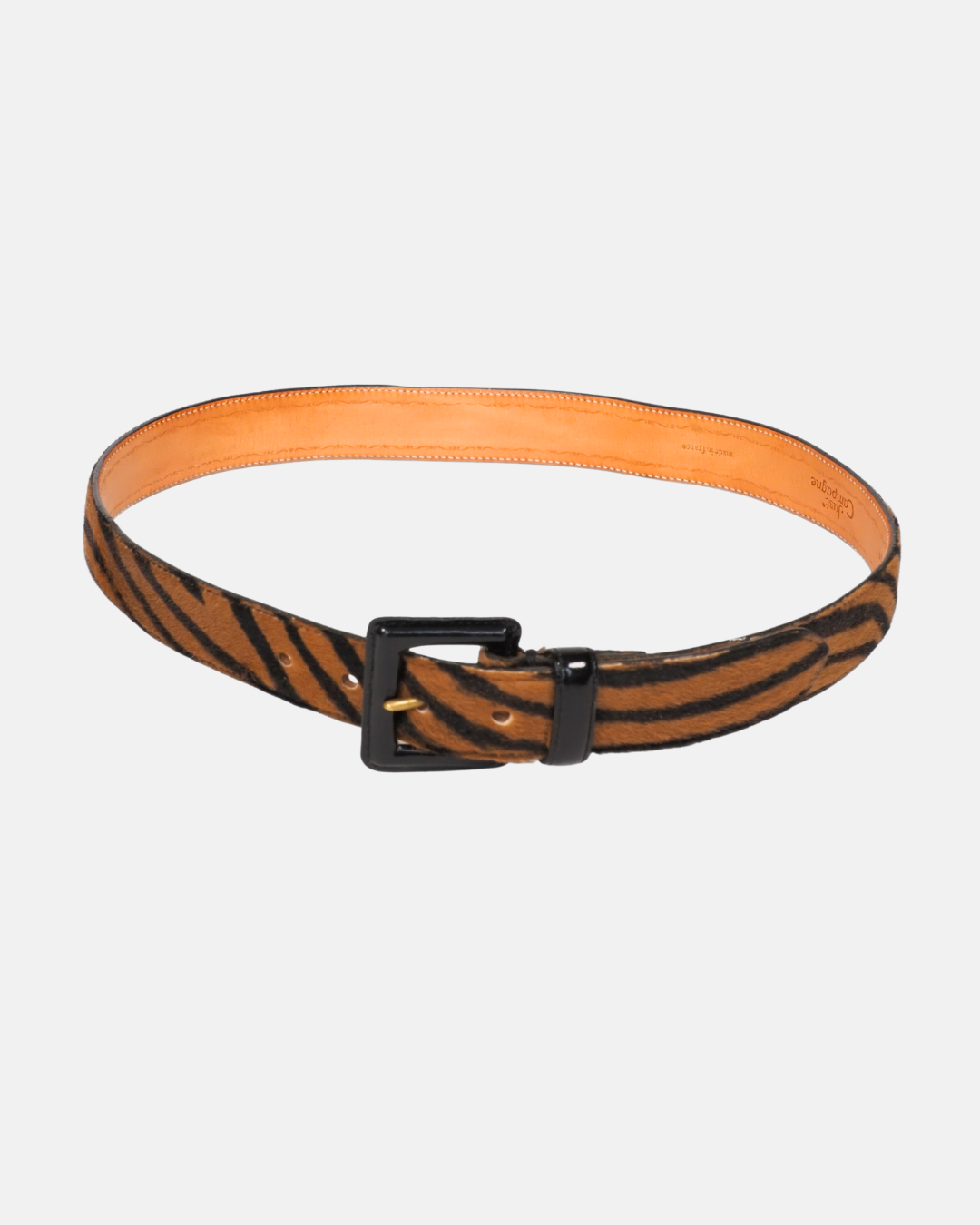 Tiger Stripe Pony Hair Belt